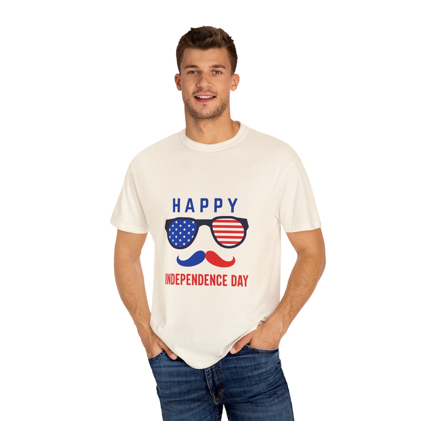 Happy Independence Day  Unisex Garment-Dyed T-shirt