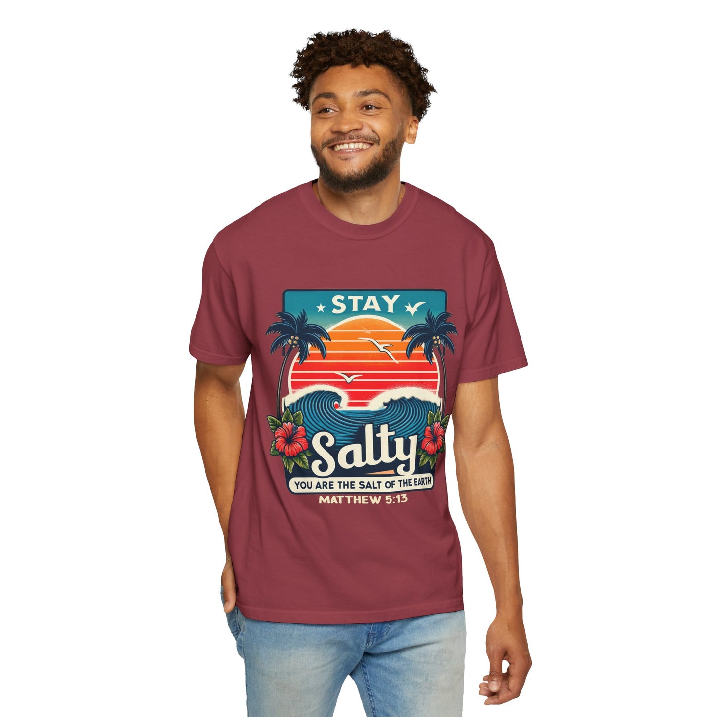 Stay Salty Unisex Garment-Dyed T-shirt