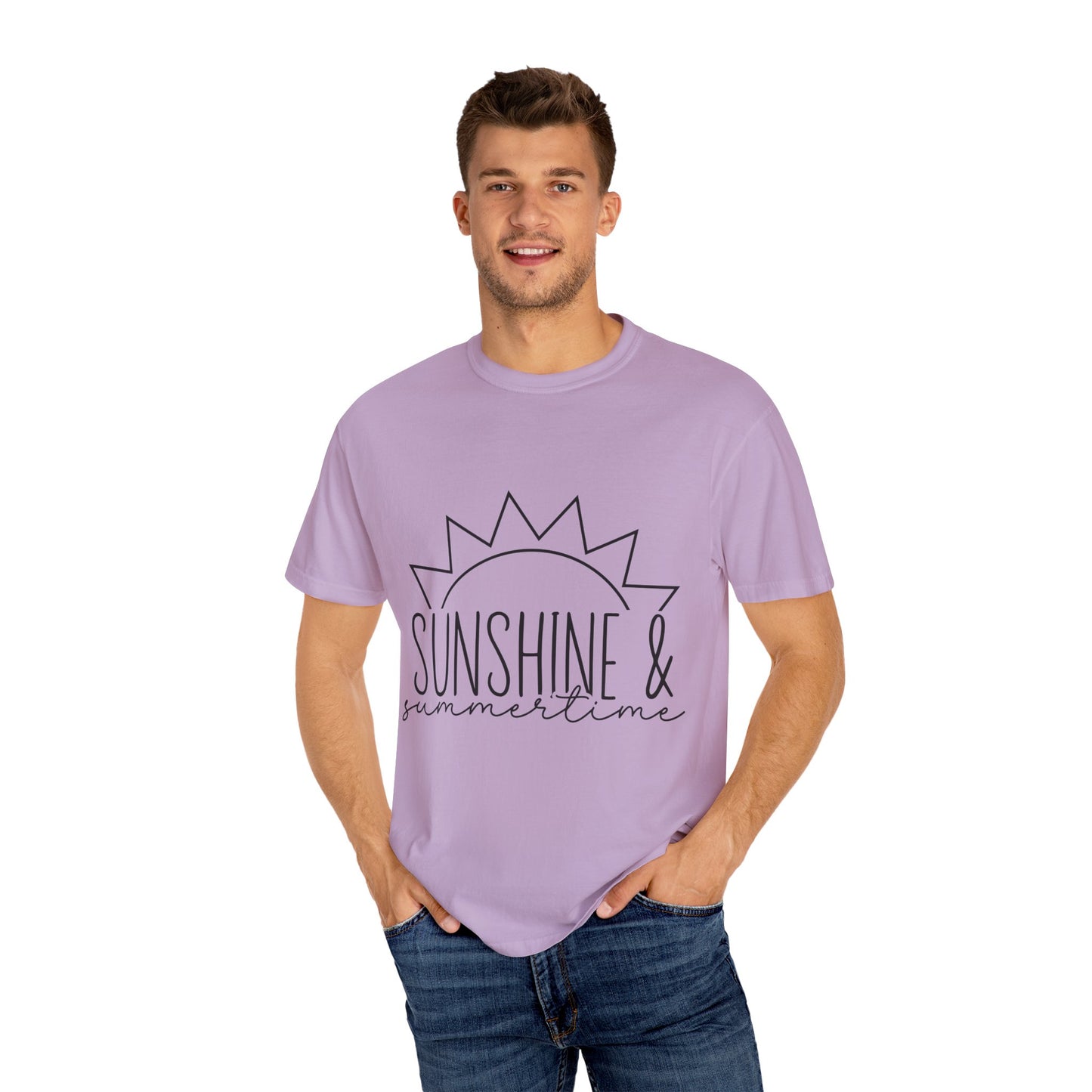 Sunshine & Summertime Unisex Garment-Dyed T-shirt