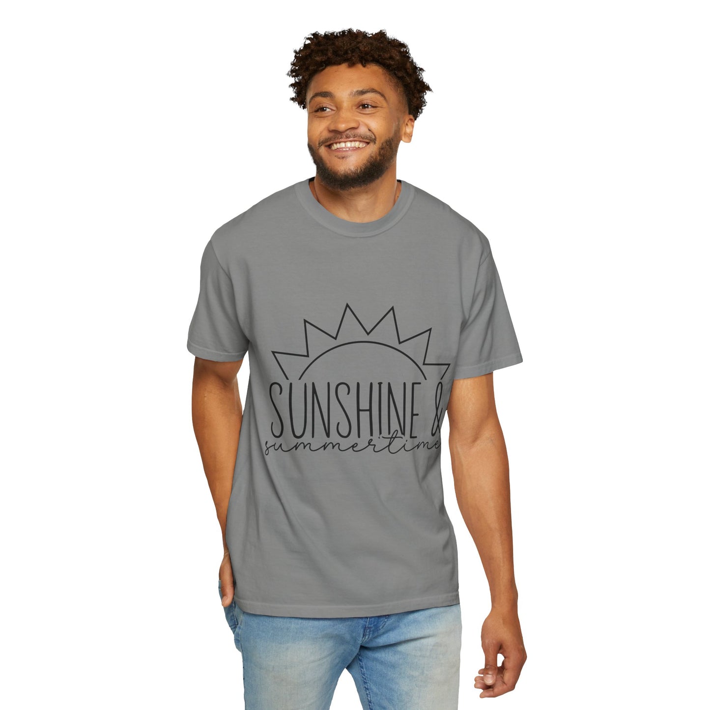 Sunshine & Summertime Unisex Garment-Dyed T-shirt