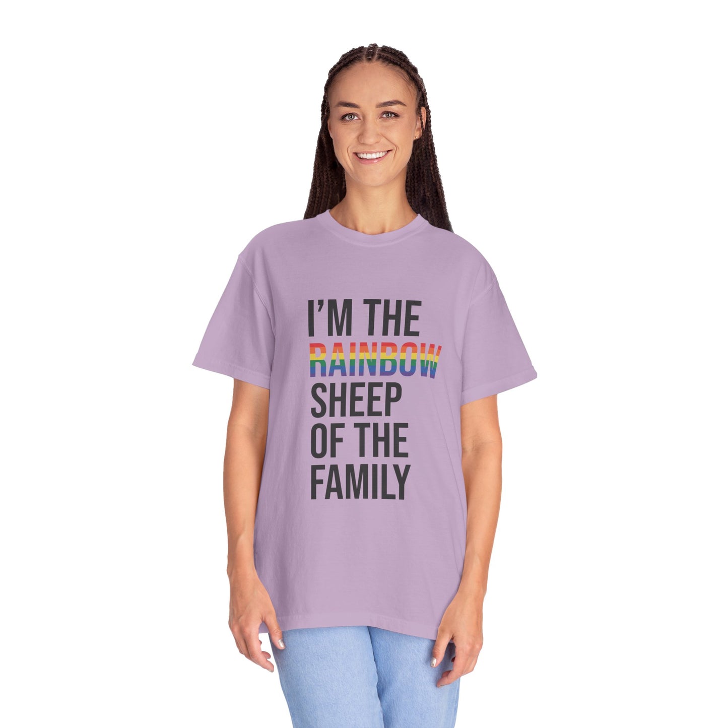 I'm The Rainbow Sheep of The Family Unisex Garment-Dyed T-shirt