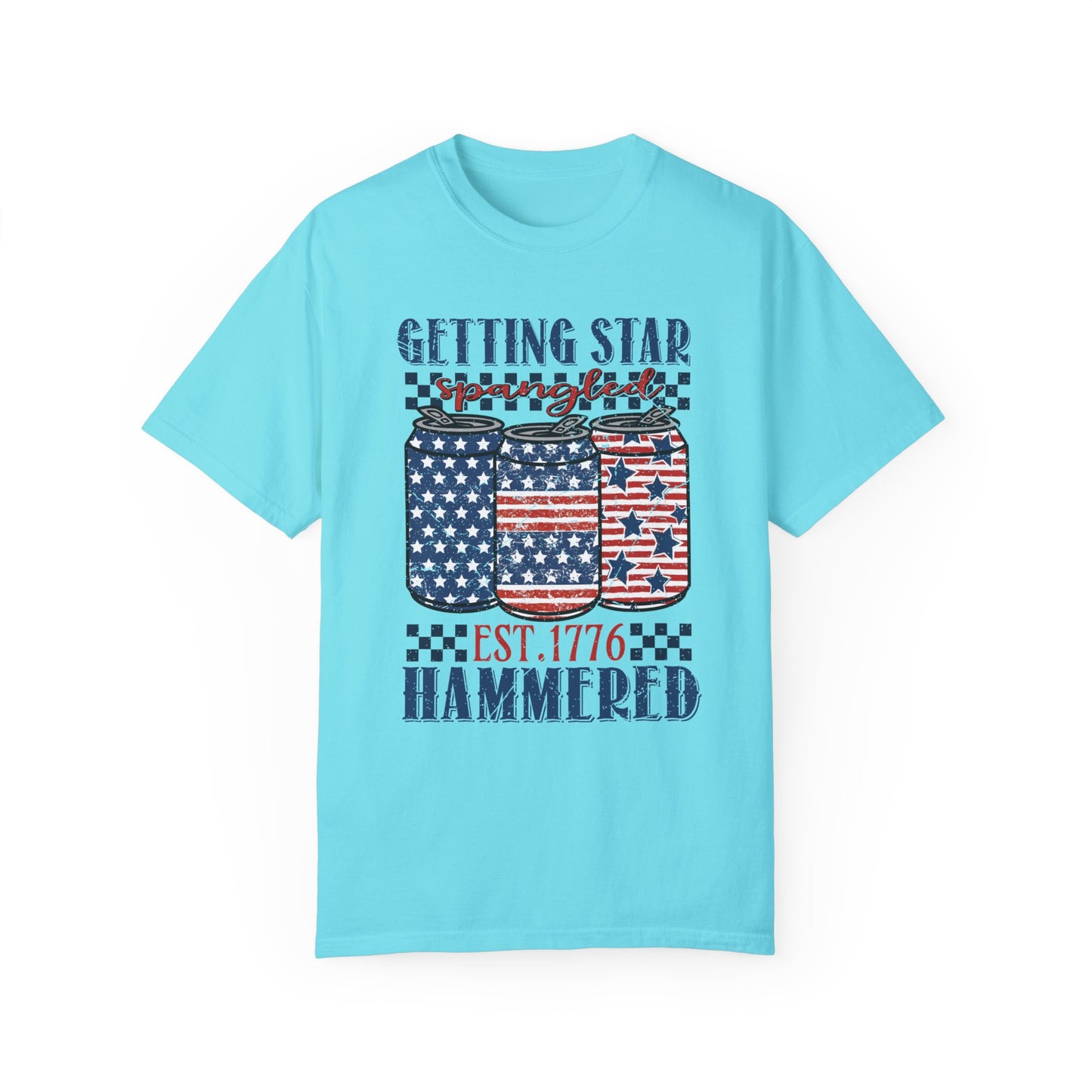 Getting Start Spangled Hammered Unisex Garment-Dyed T-shirt