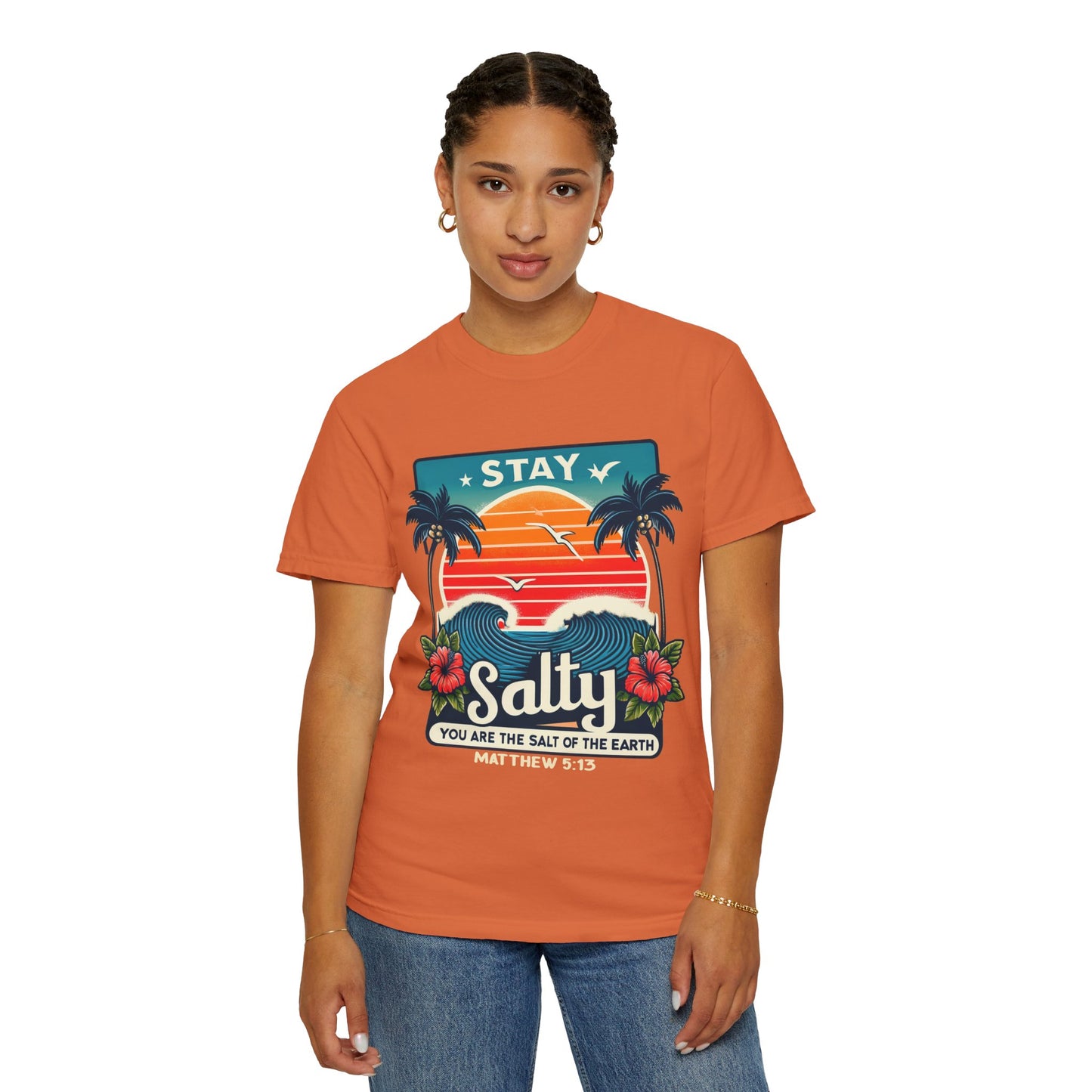 Stay Salty Unisex Garment-Dyed T-shirt