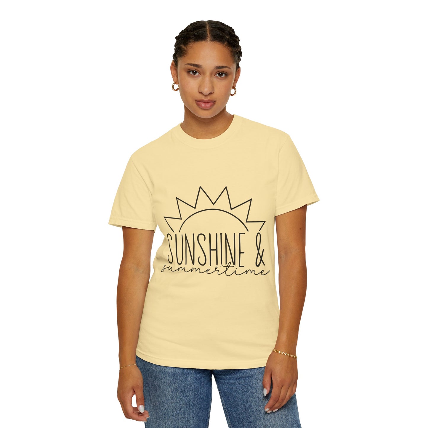 Sunshine & Summertime Unisex Garment-Dyed T-shirt