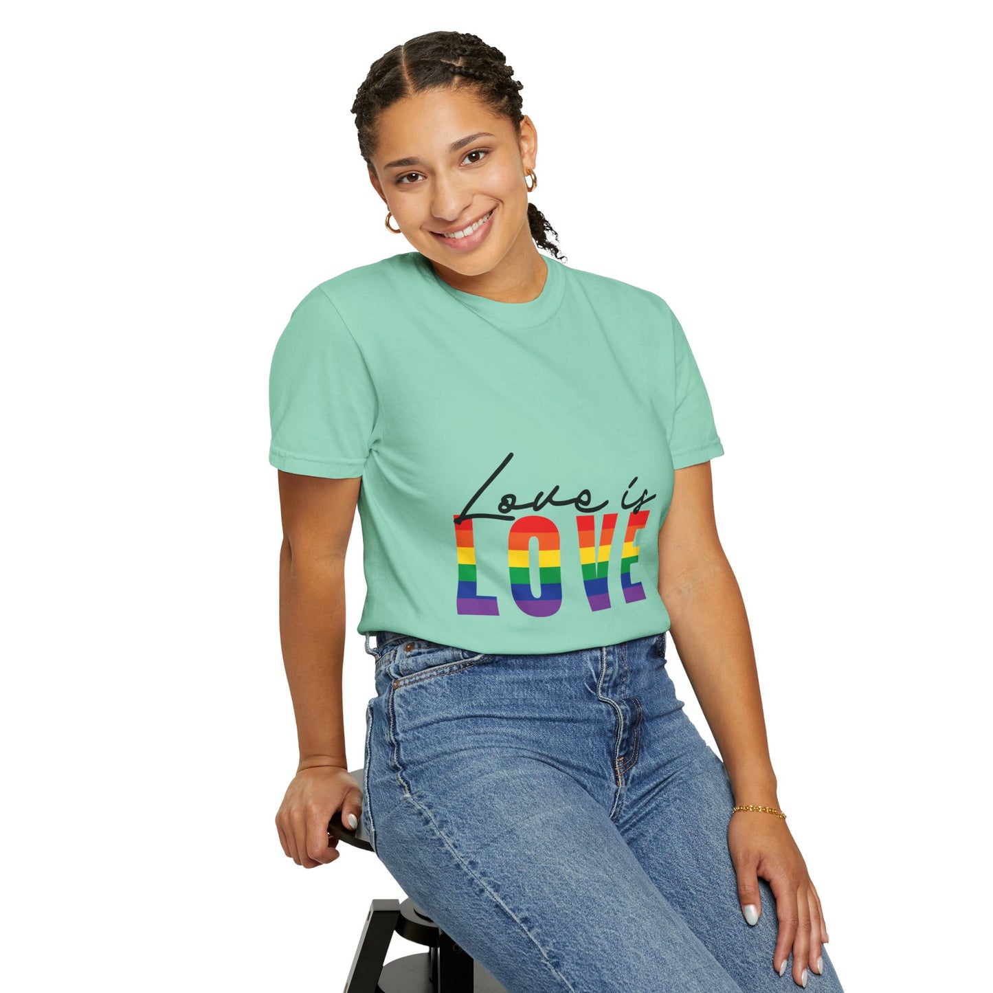 Love is Love, Unisex Garment-Dyed T-shirt