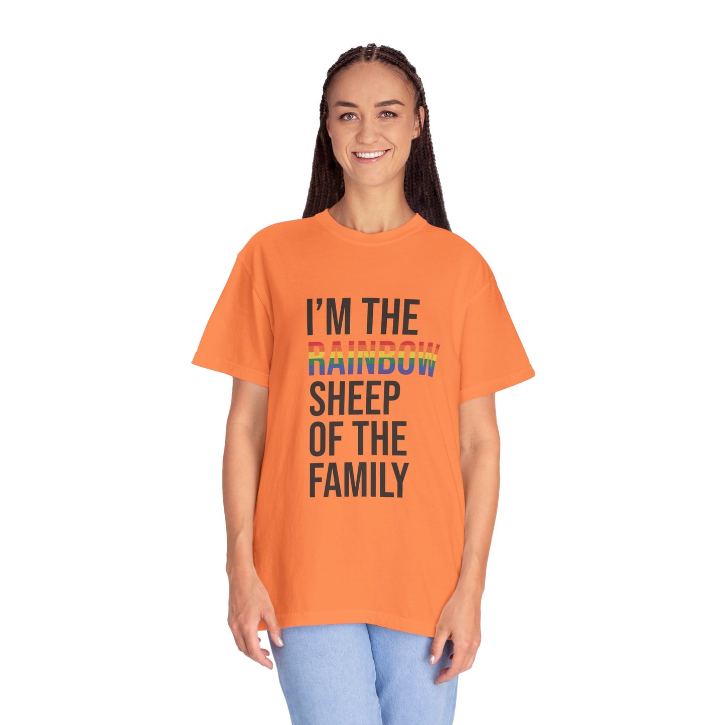 I'm The Rainbow Sheep of The Family Unisex Garment-Dyed T-shirt