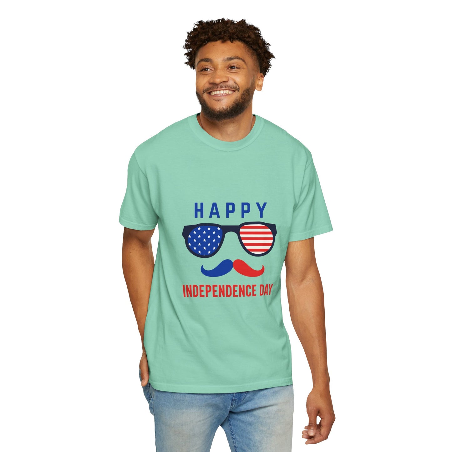 Happy Independence Day  Unisex Garment-Dyed T-shirt