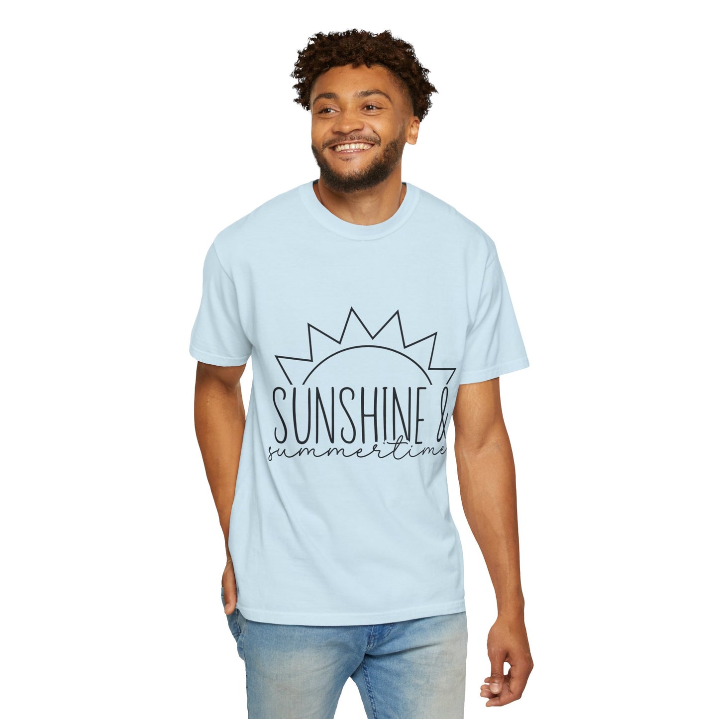 Sunshine & Summertime Unisex Garment-Dyed T-shirt