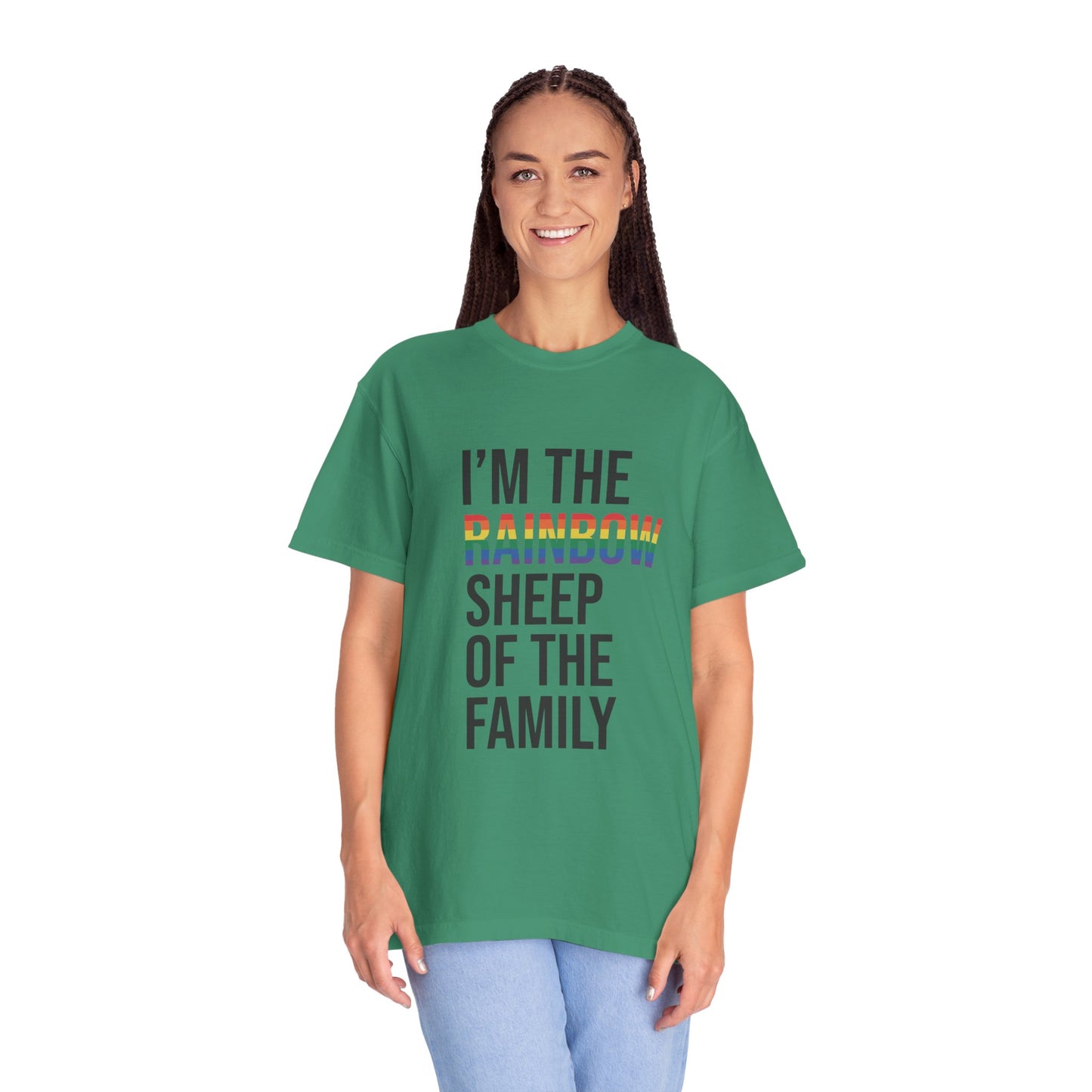 I'm The Rainbow Sheep of The Family Unisex Garment-Dyed T-shirt