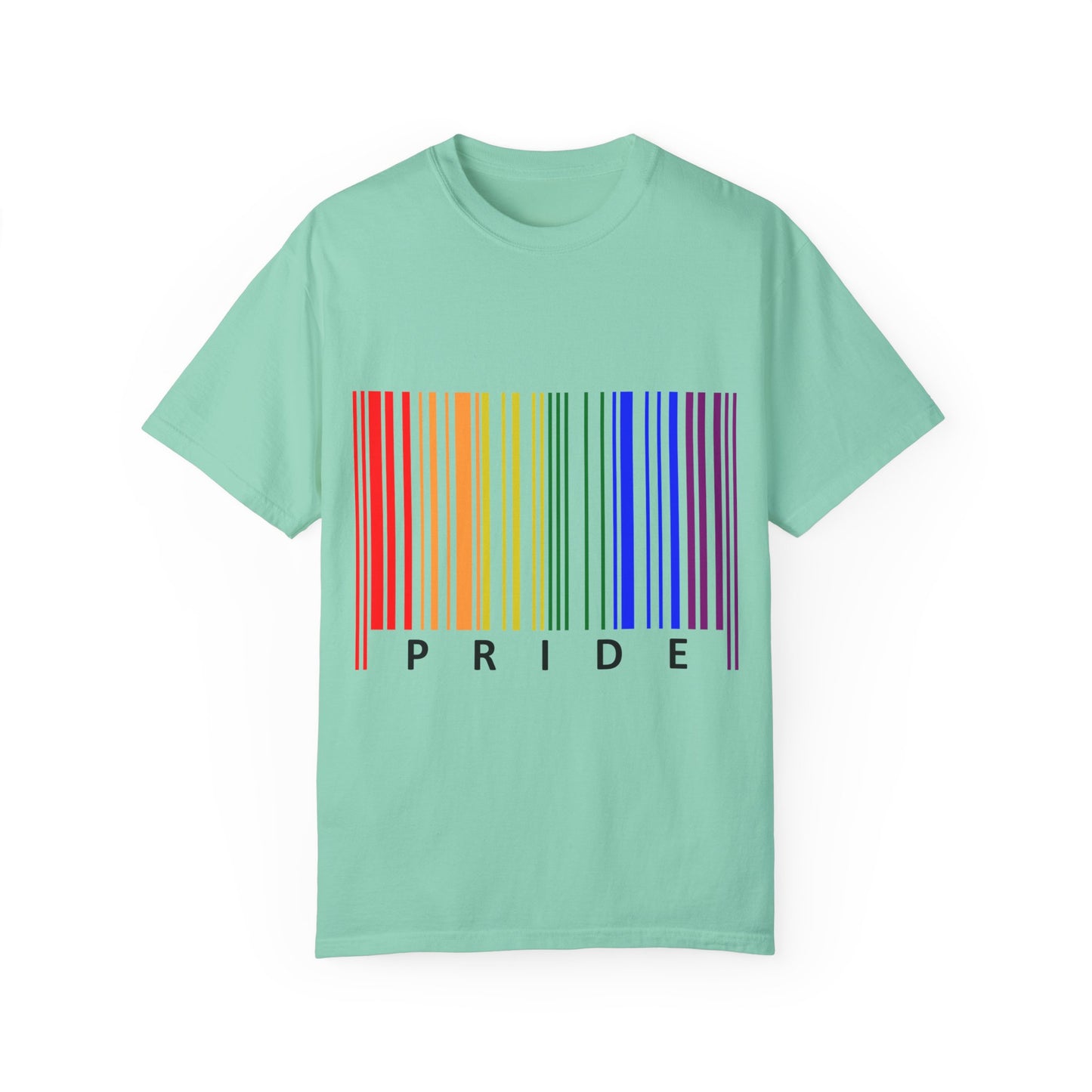 Pride Barcode Unisex Garment-Dyed T-shirt