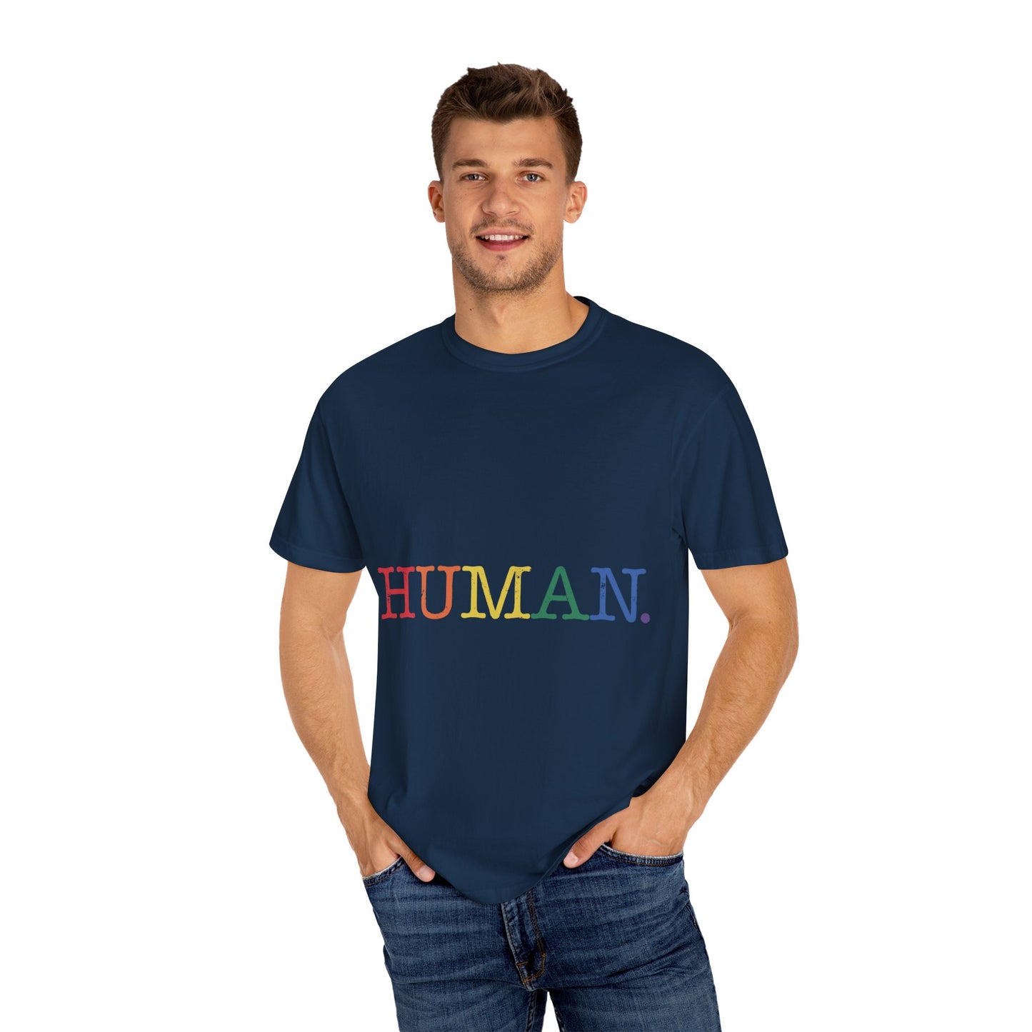 Human Unisex Garment-Dyed T-shirt