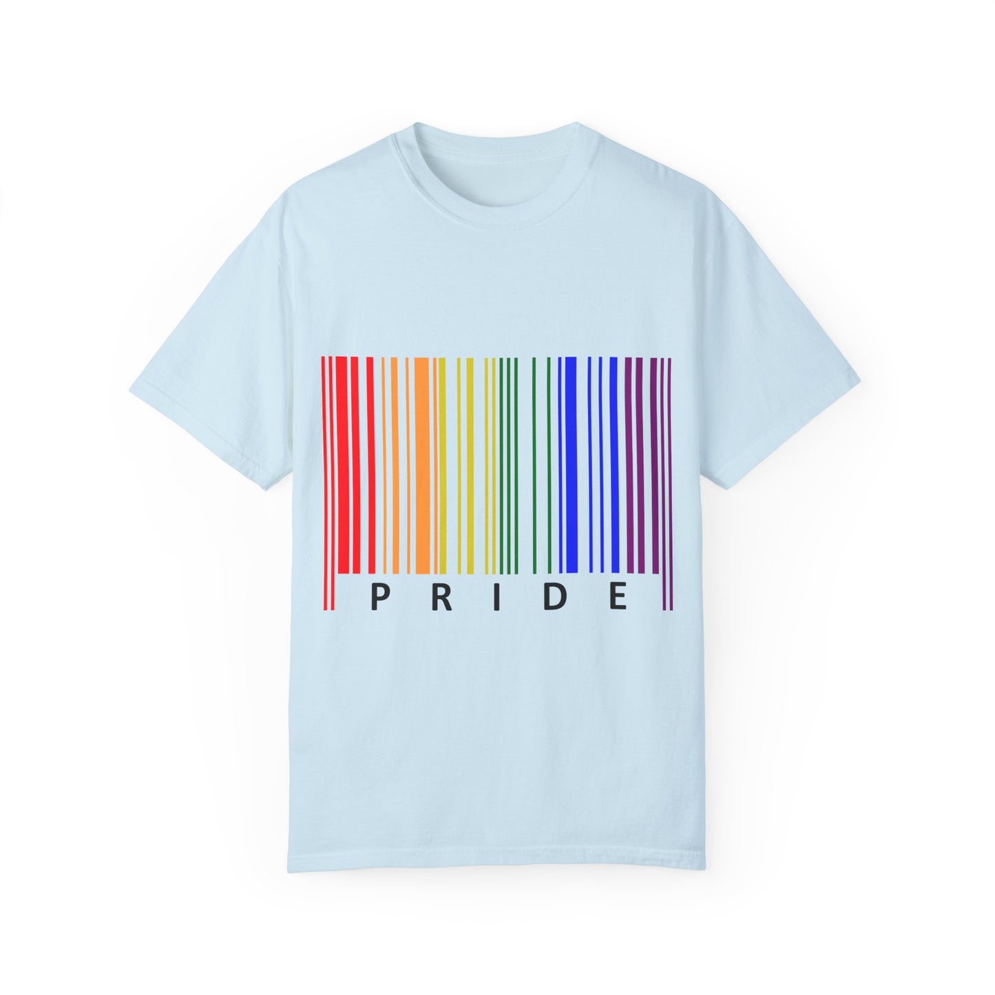 Pride Barcode Unisex Garment-Dyed T-shirt