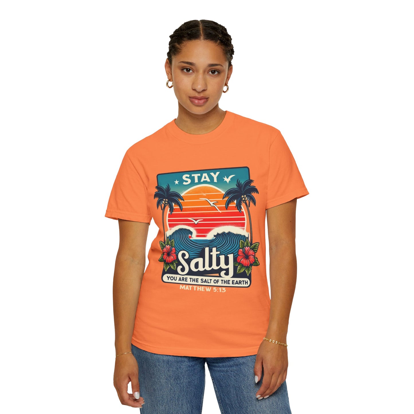 Stay Salty Unisex Garment-Dyed T-shirt