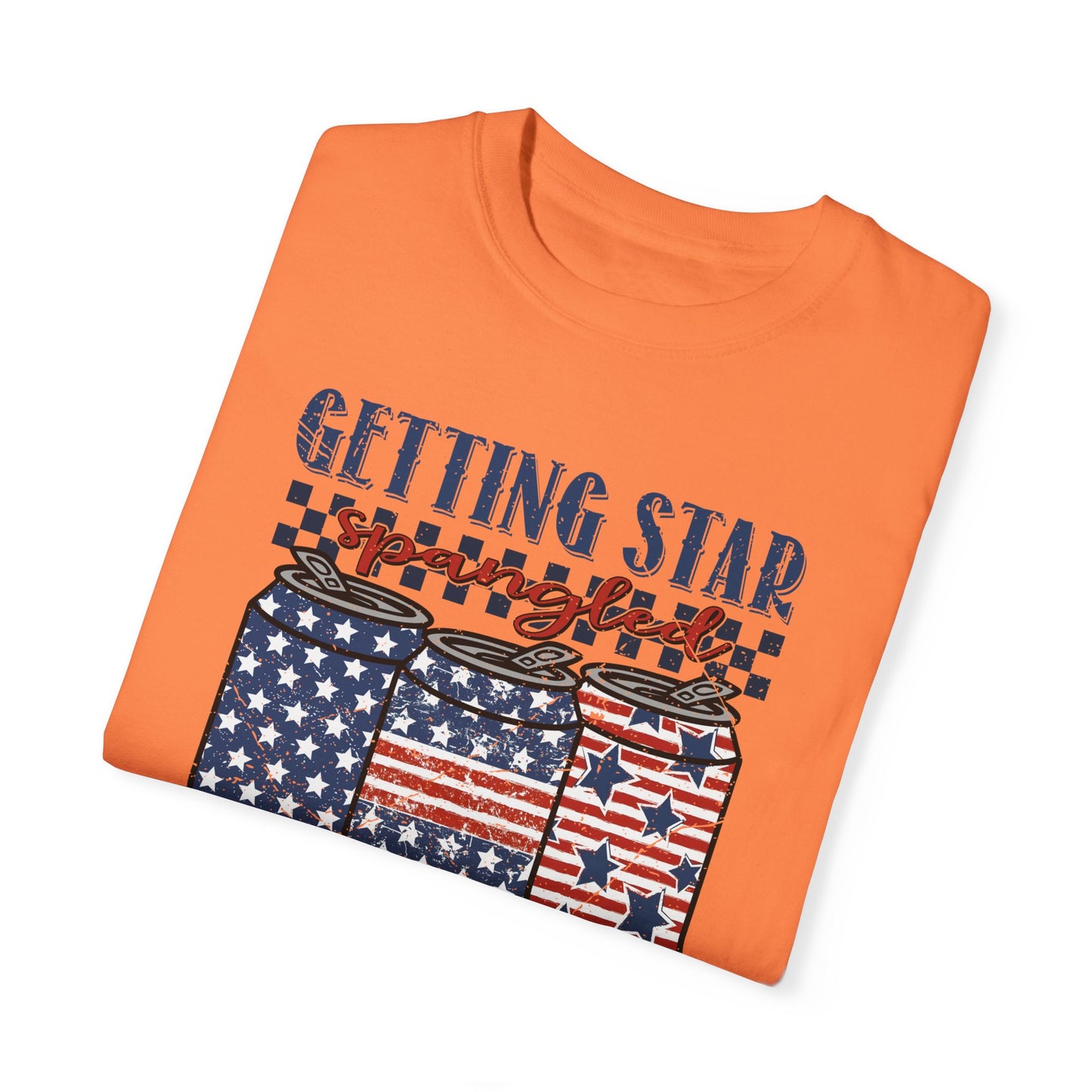 Getting Start Spangled Hammered Unisex Garment-Dyed T-shirt