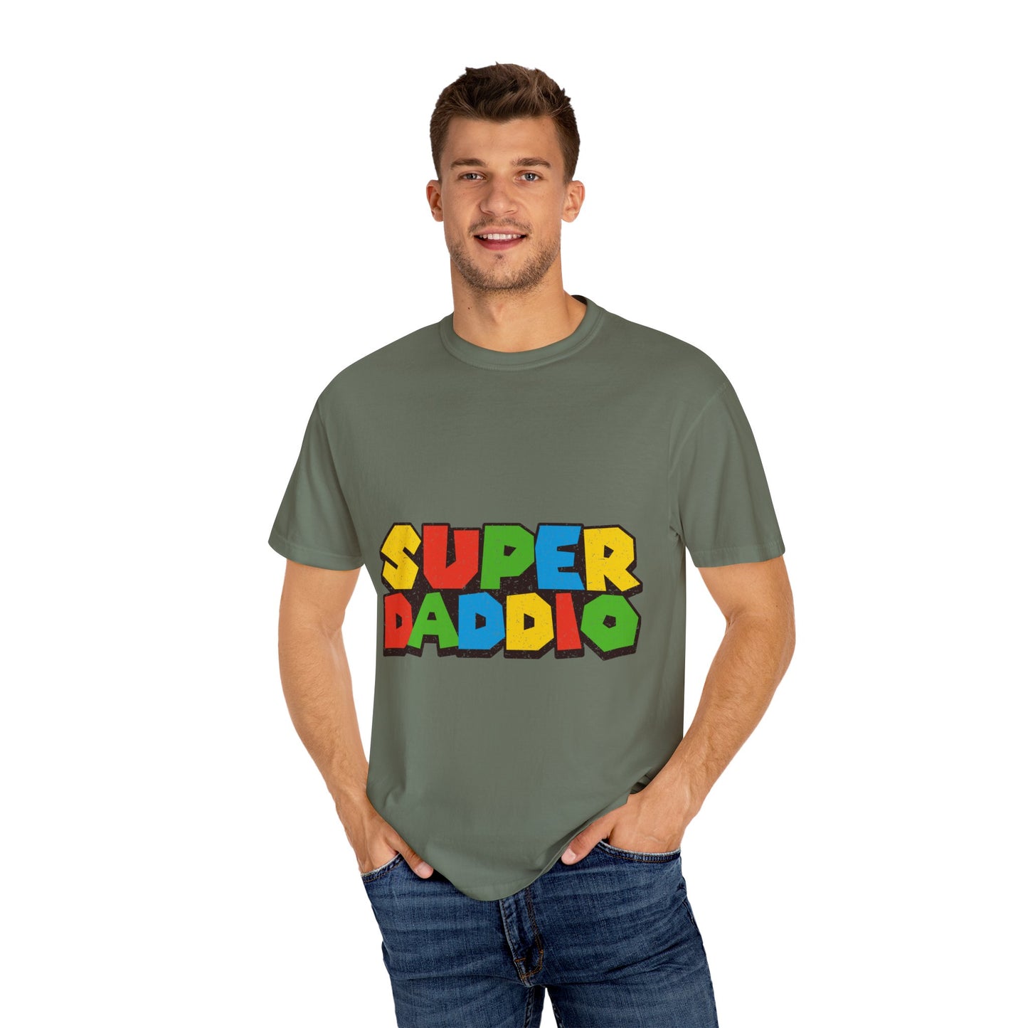 Super Daddio,  Men's Garment-Dyed T-shirt