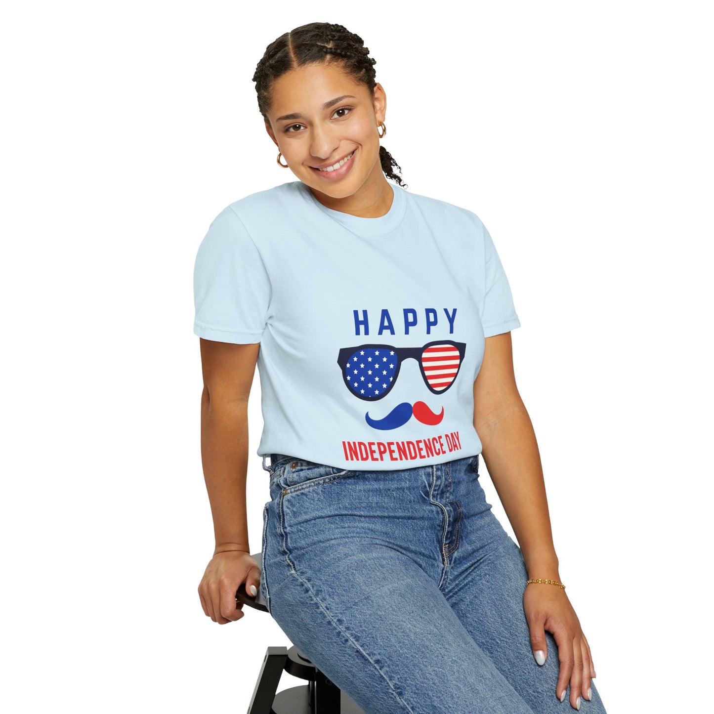 Happy Independence Day  Unisex Garment-Dyed T-shirt