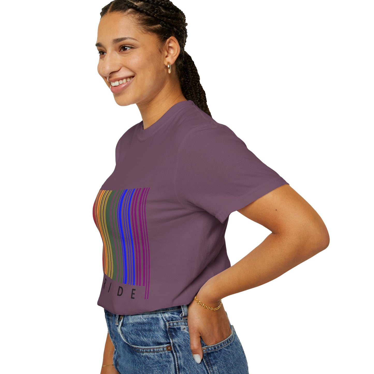 Pride Barcode Unisex Garment-Dyed T-shirt