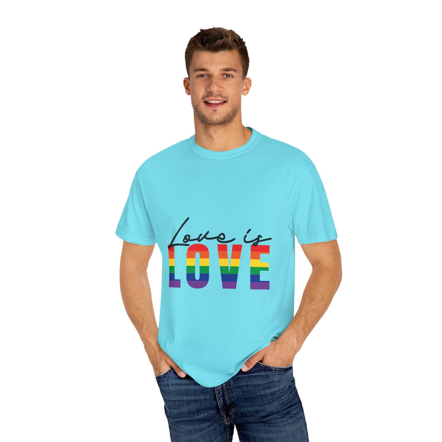 Love is Love, Unisex Garment-Dyed T-shirt