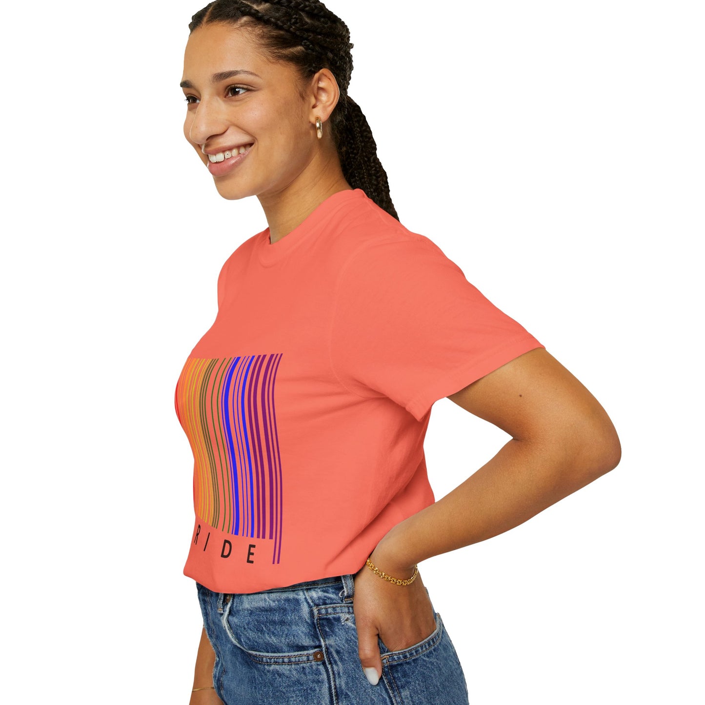 Pride Barcode Unisex Garment-Dyed T-shirt