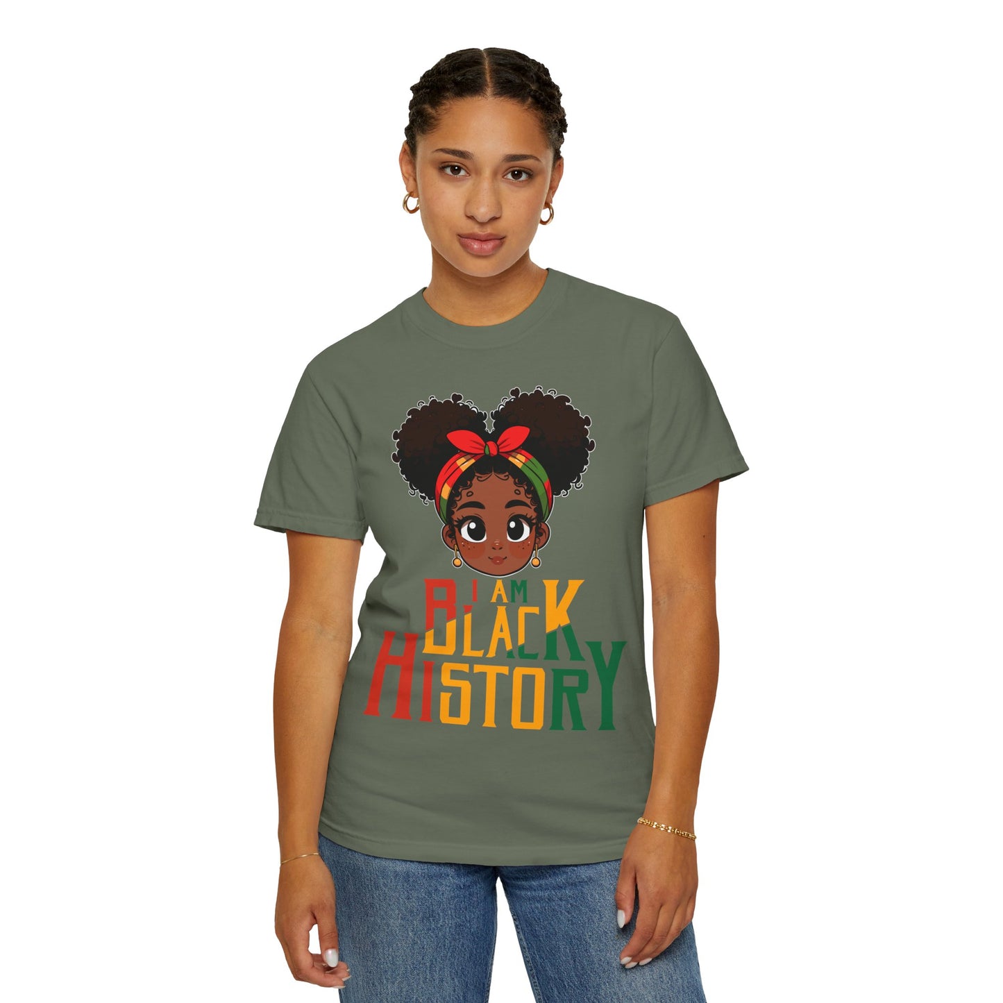 I am Black History, Unisex Garment-Dyed T-shirt