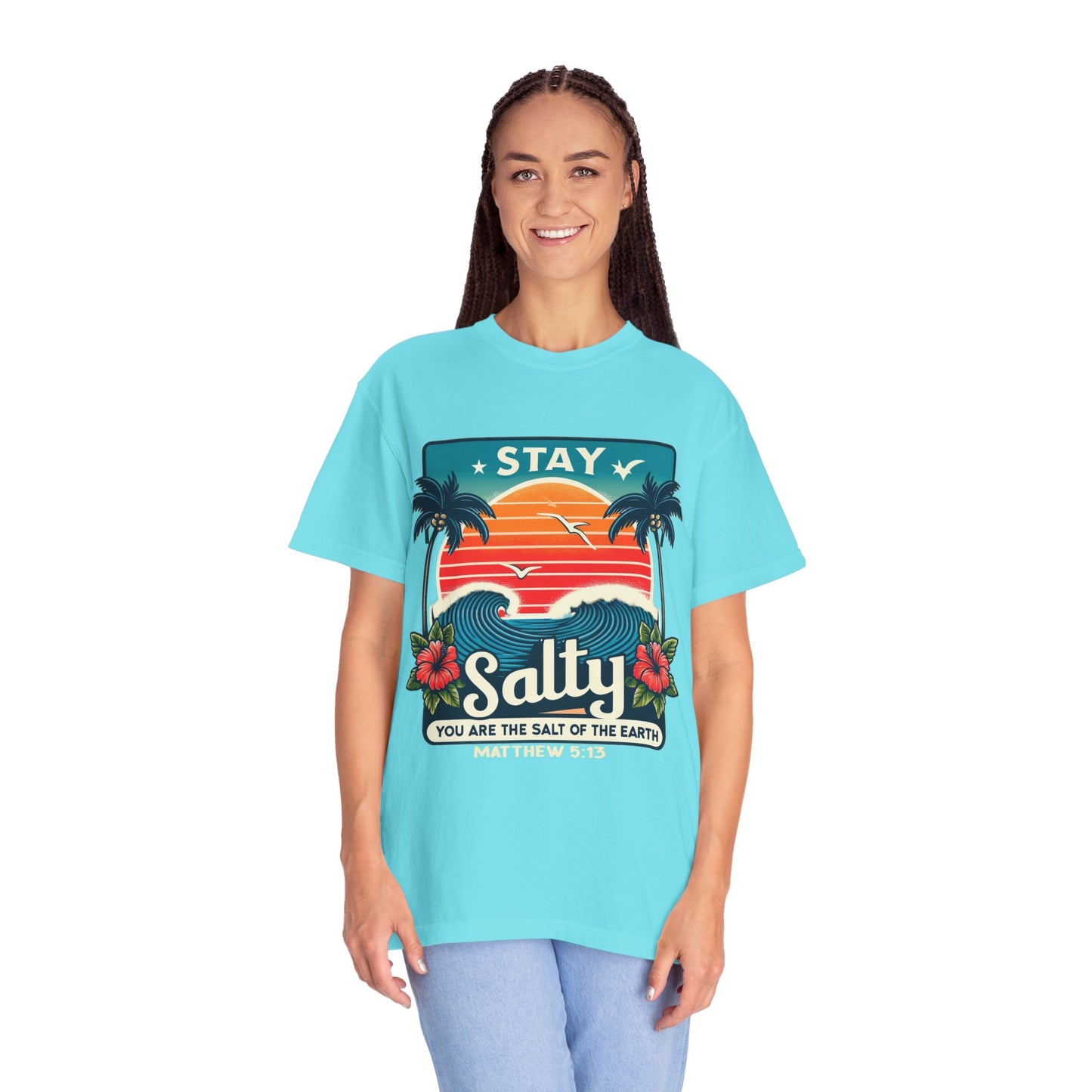 Stay Salty Unisex Garment-Dyed T-shirt