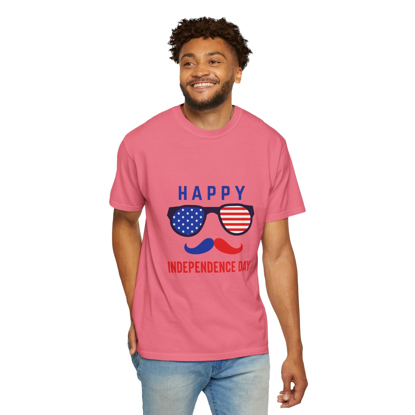 Happy Independence Day  Unisex Garment-Dyed T-shirt