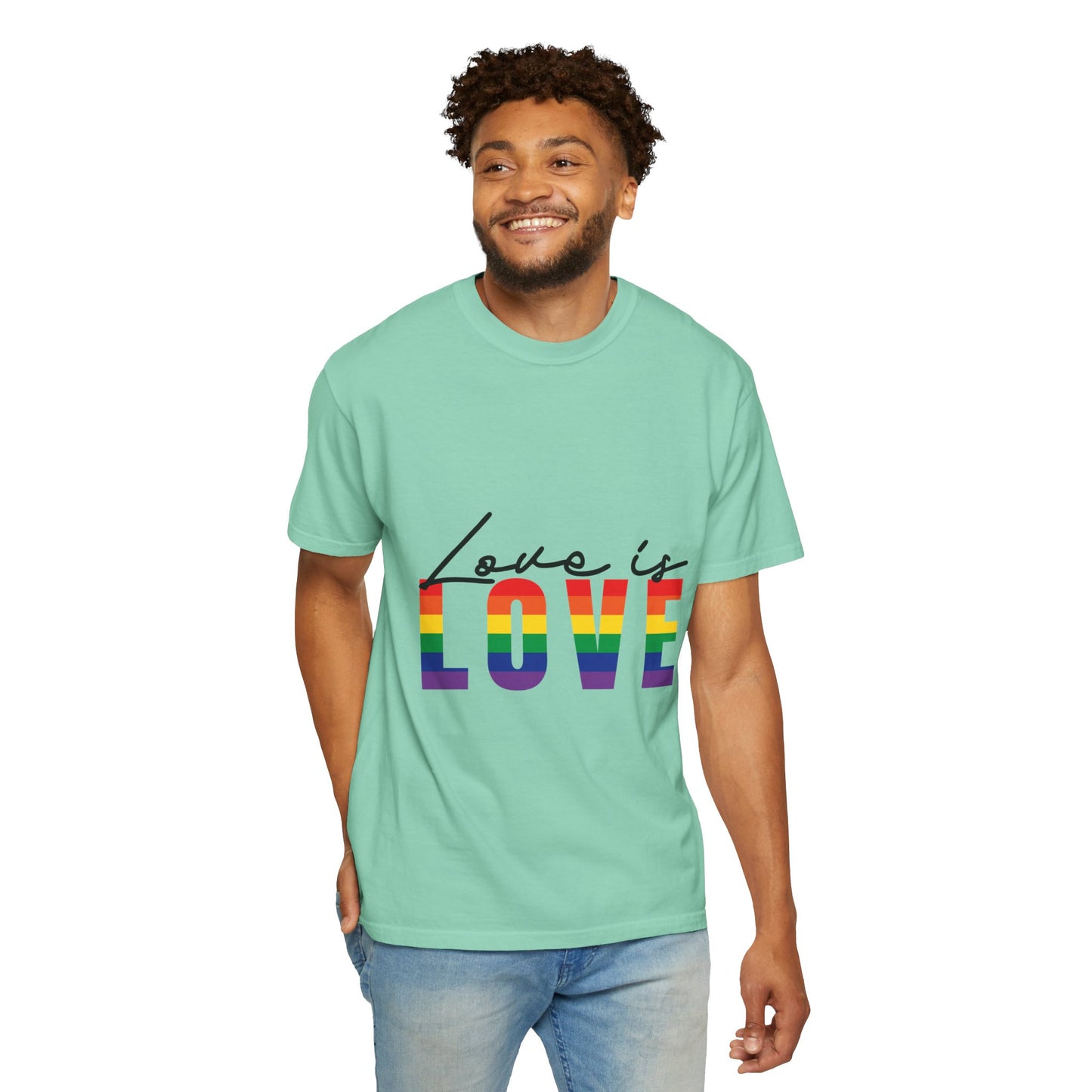 Love is Love, Unisex Garment-Dyed T-shirt