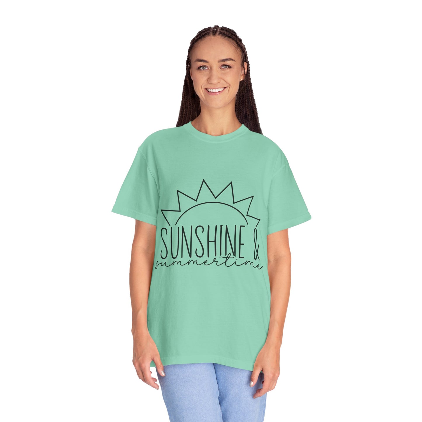 Sunshine & Summertime Unisex Garment-Dyed T-shirt