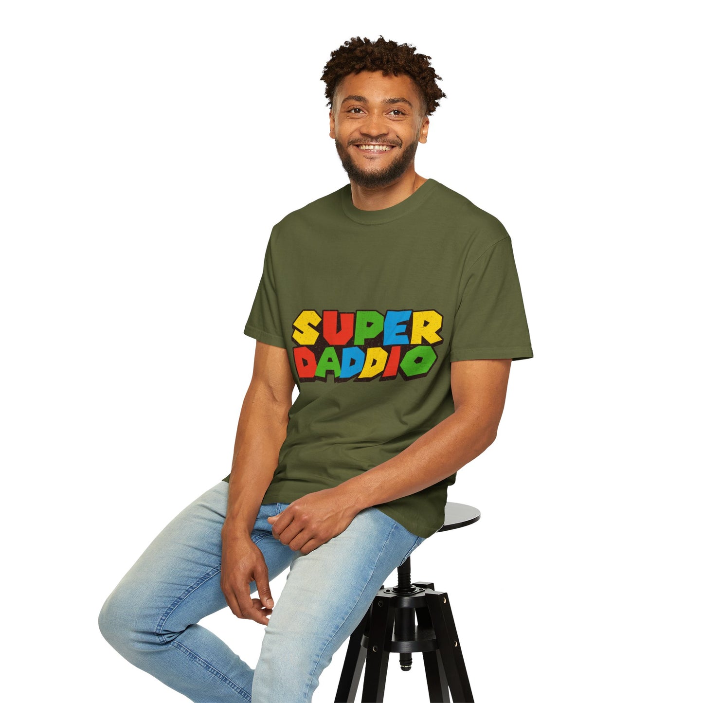 Super Daddio,  Men's Garment-Dyed T-shirt