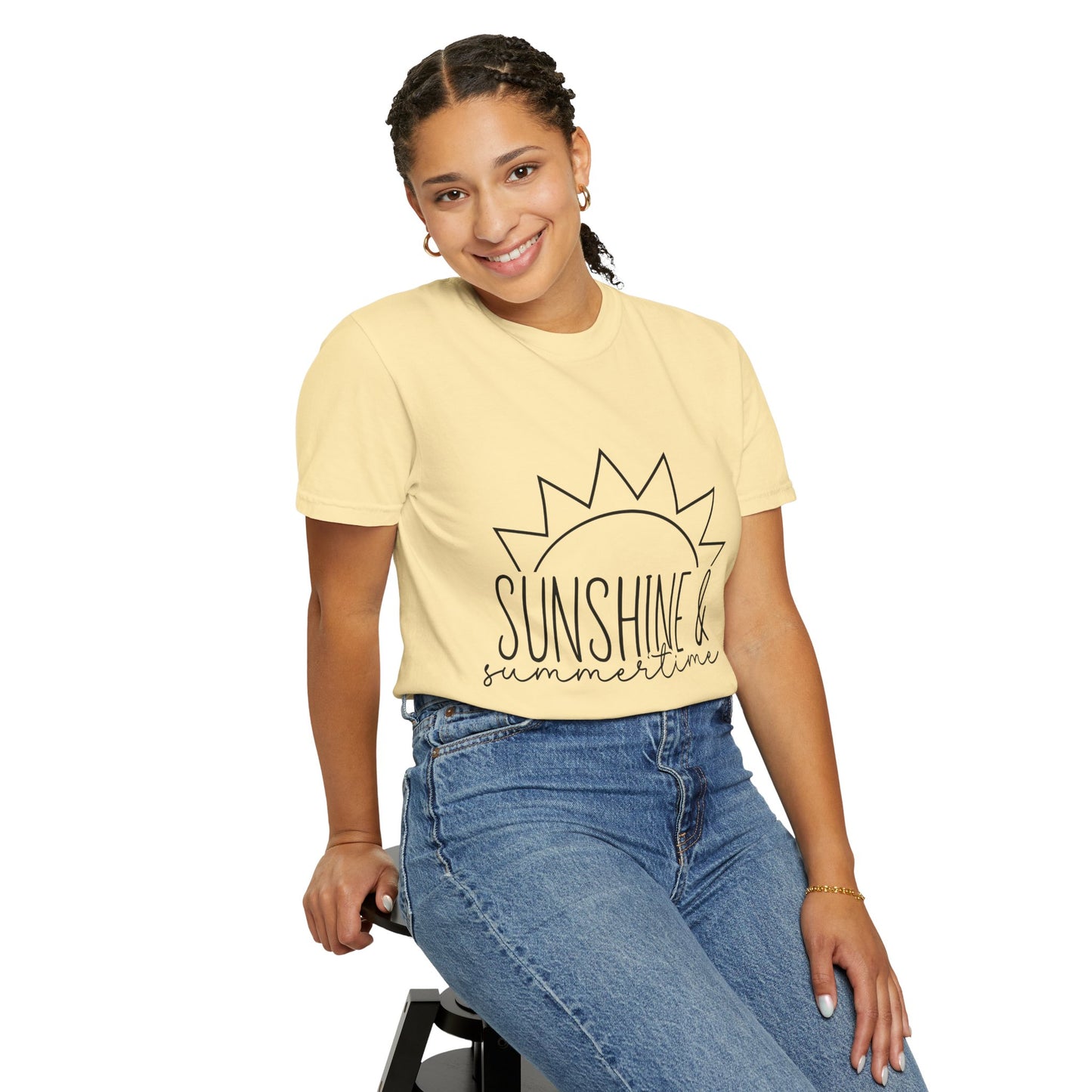 Sunshine & Summertime Unisex Garment-Dyed T-shirt