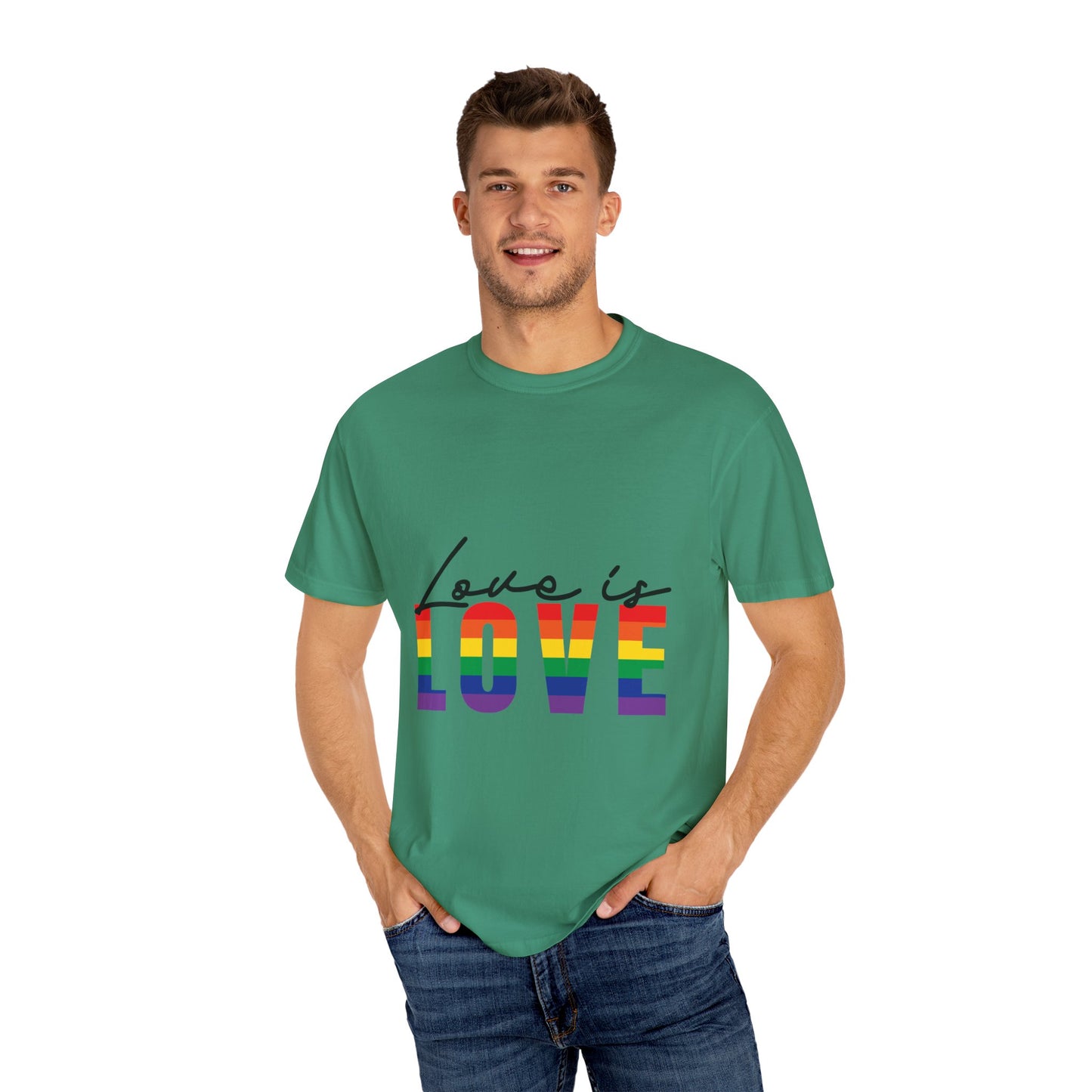 Love is Love, Unisex Garment-Dyed T-shirt