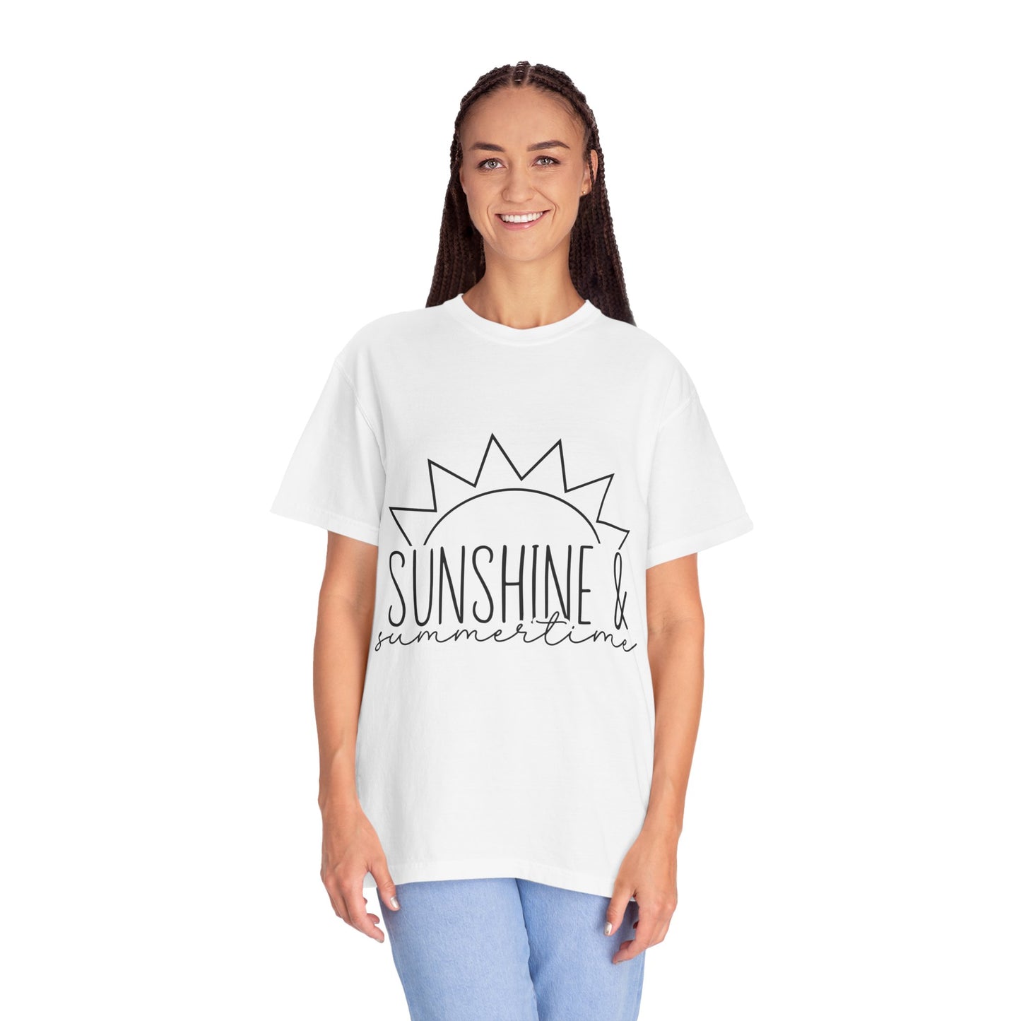 Sunshine & Summertime Unisex Garment-Dyed T-shirt