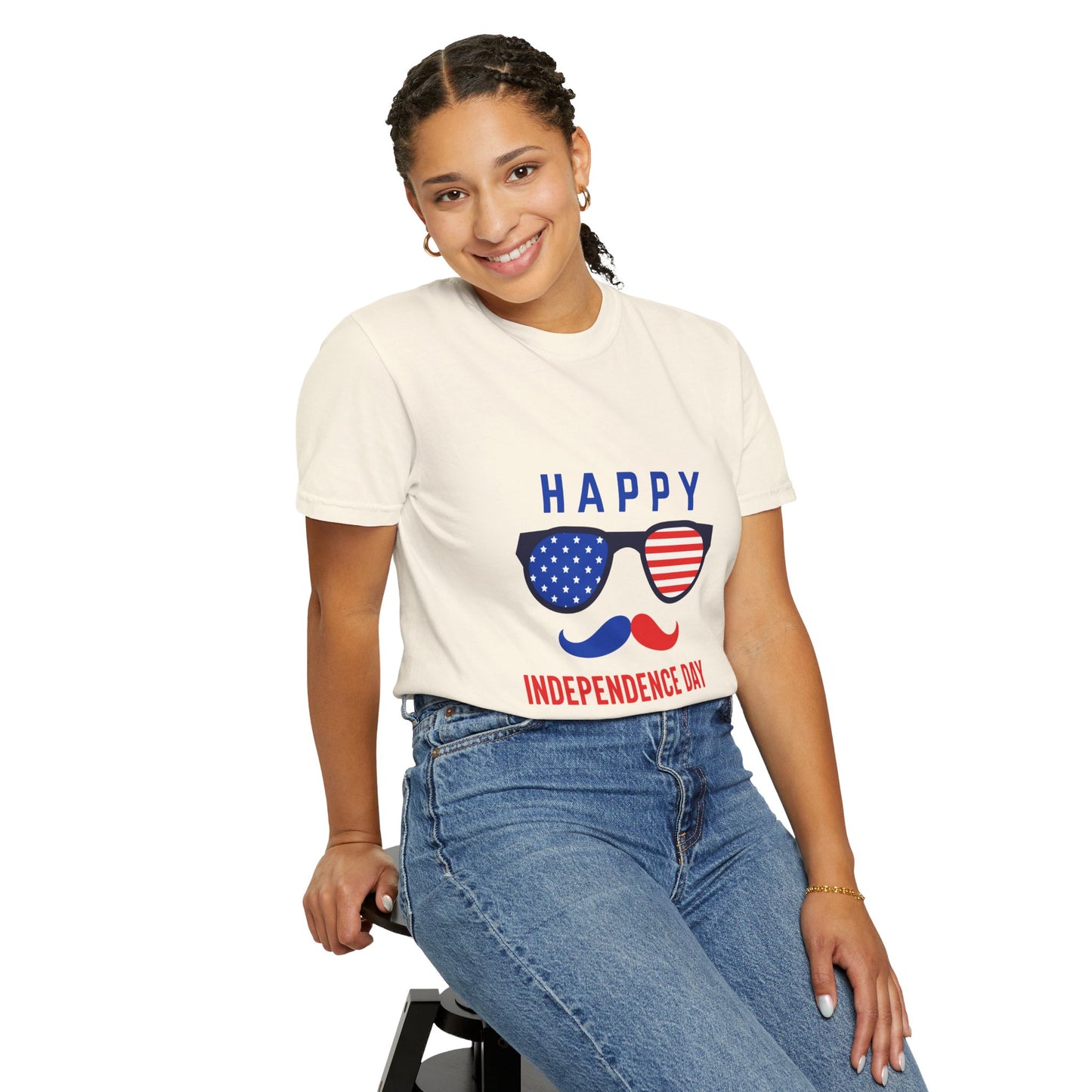 Happy Independence Day  Unisex Garment-Dyed T-shirt