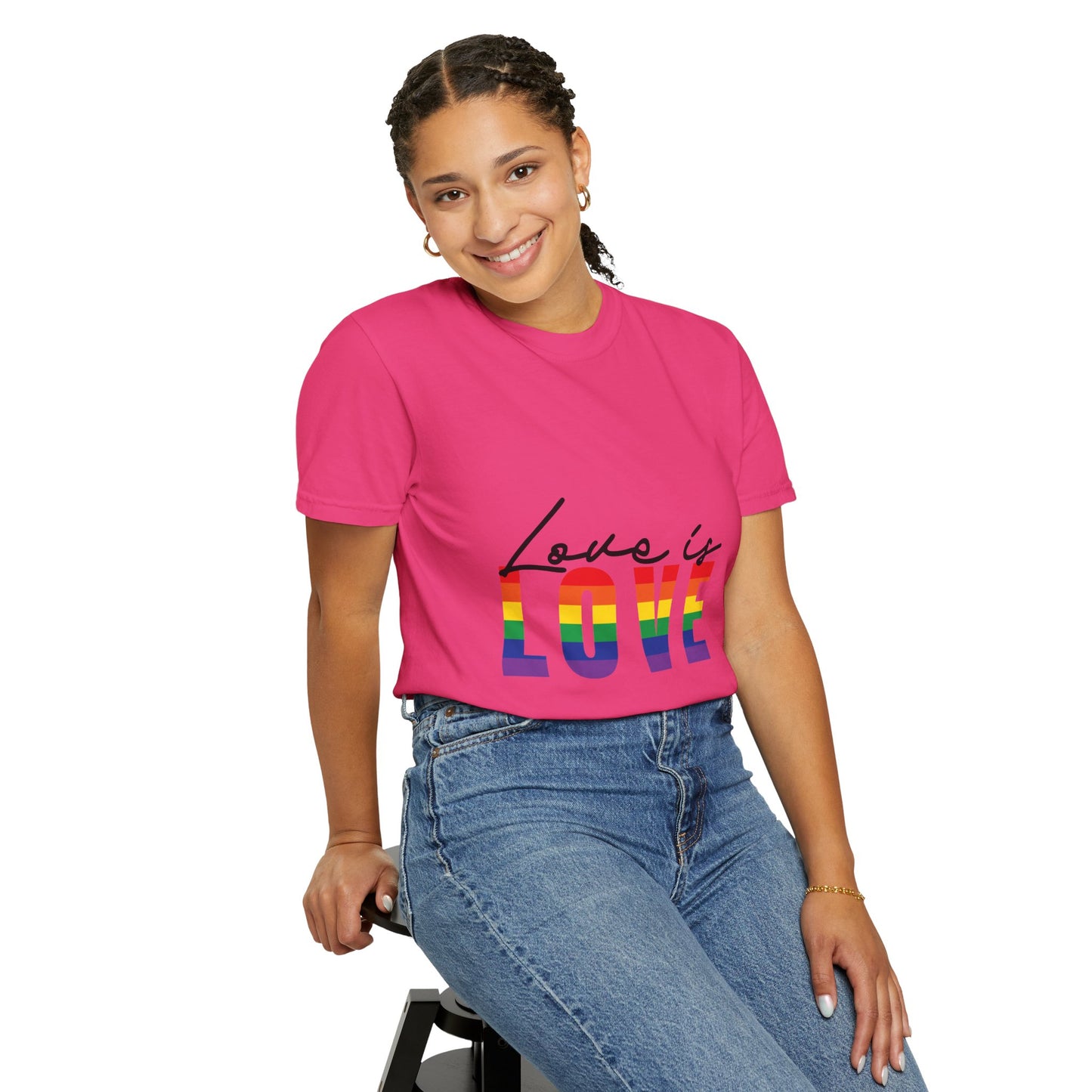 Love is Love, Unisex Garment-Dyed T-shirt