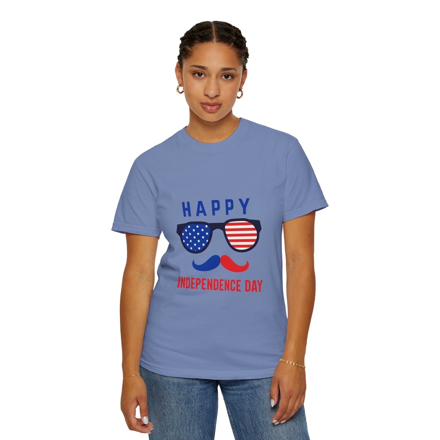 Happy Independence Day  Unisex Garment-Dyed T-shirt