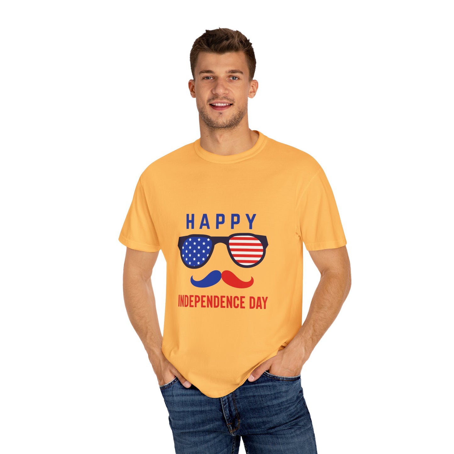 Happy Independence Day  Unisex Garment-Dyed T-shirt