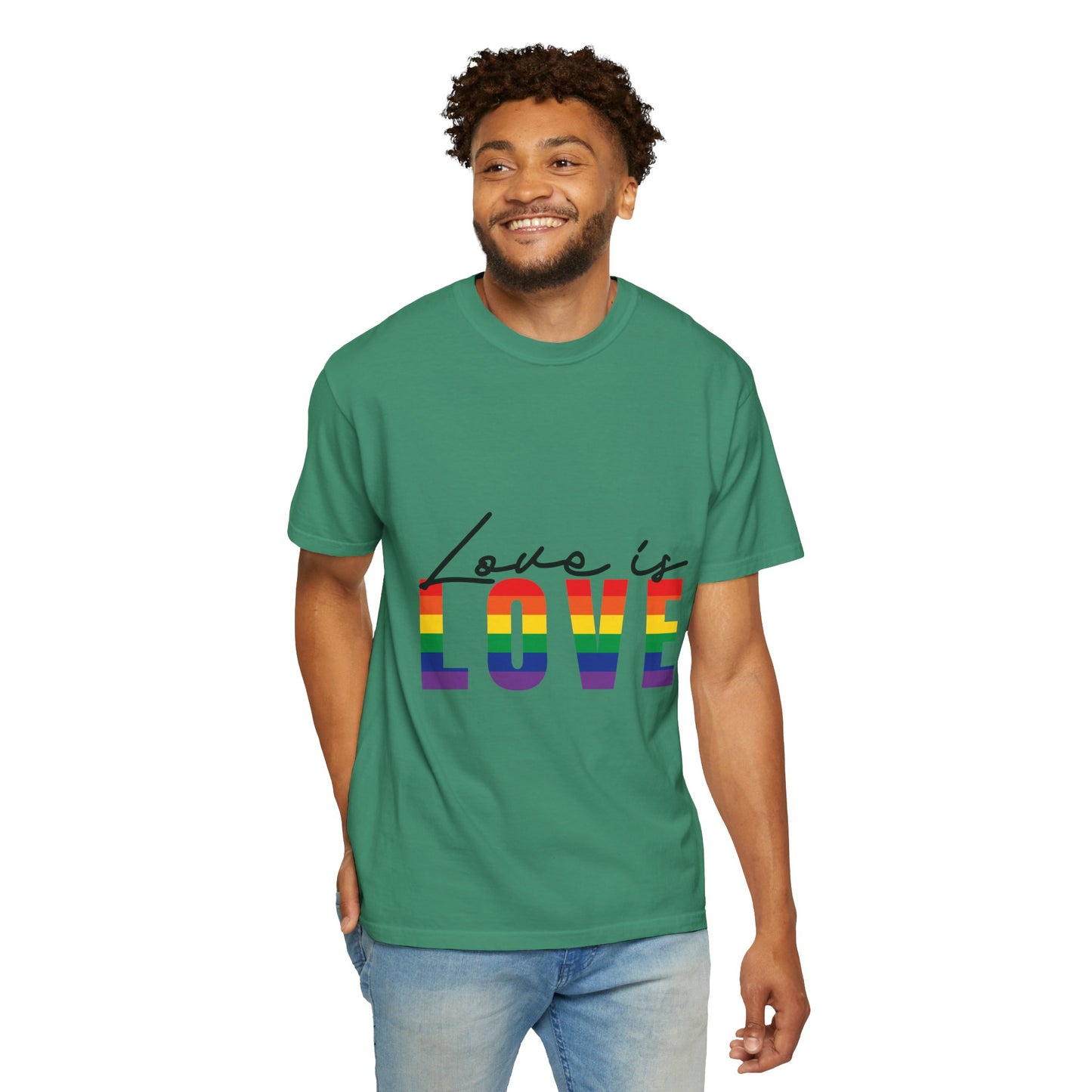 Love is Love, Unisex Garment-Dyed T-shirt