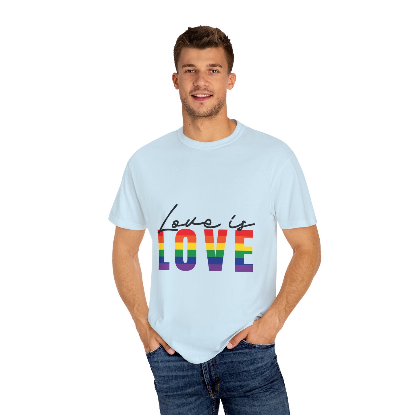 Love is Love, Unisex Garment-Dyed T-shirt