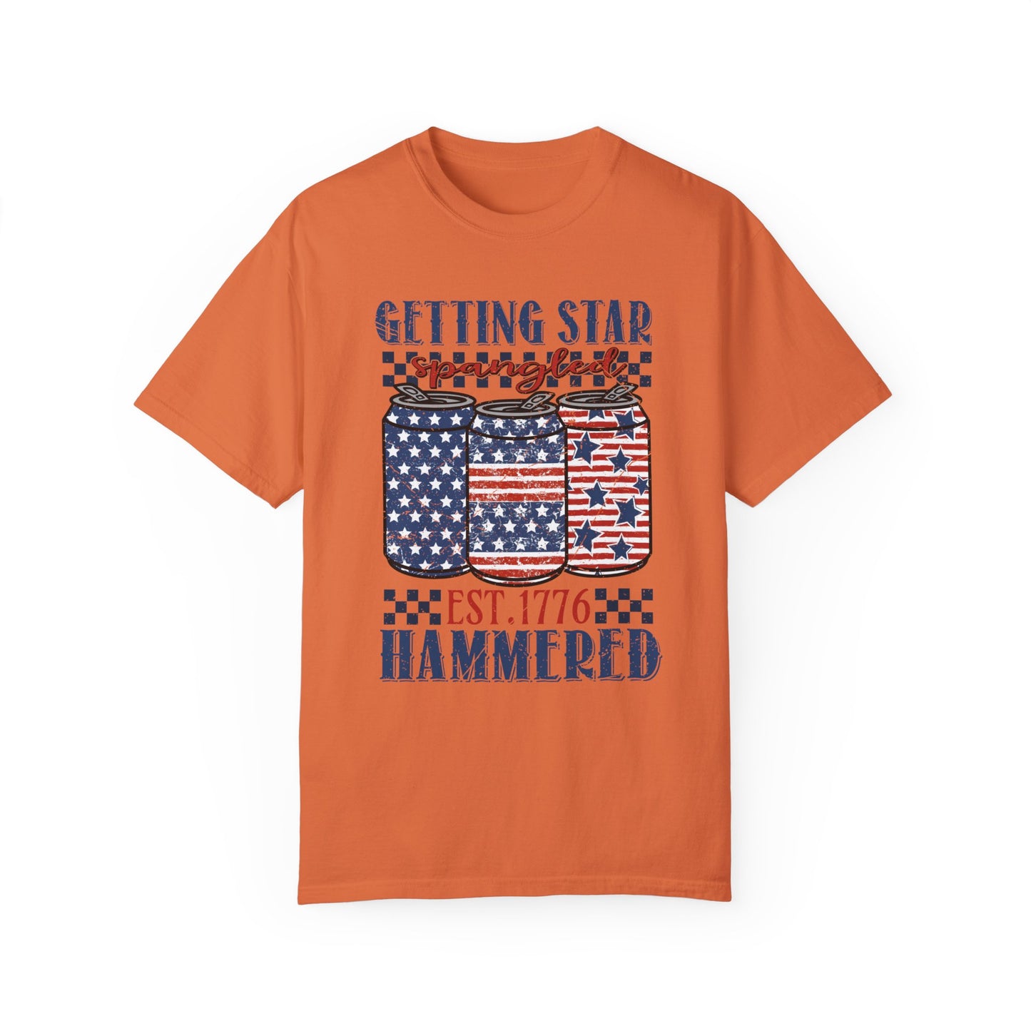 Getting Start Spangled Hammered Unisex Garment-Dyed T-shirt