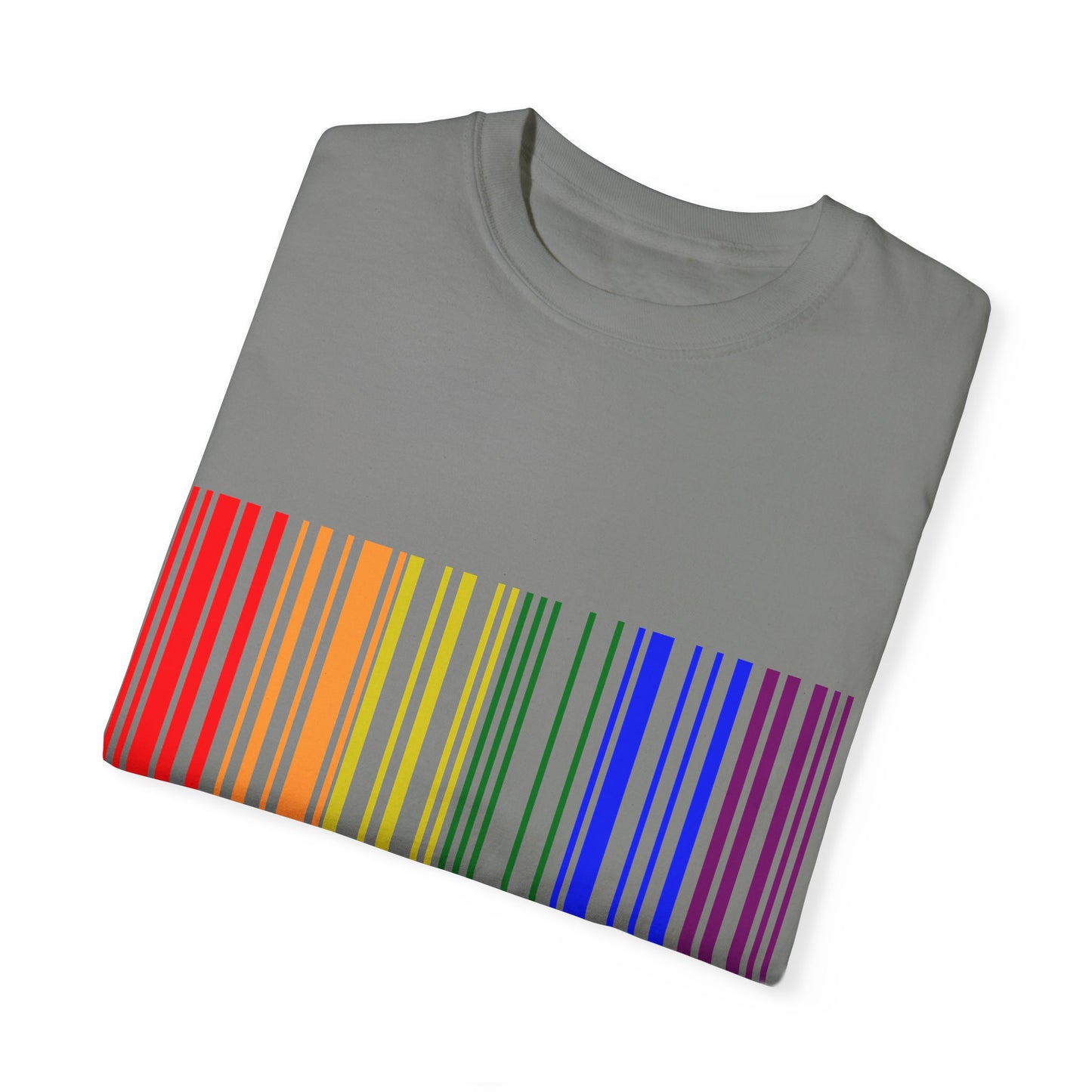 Pride Barcode Unisex Garment-Dyed T-shirt