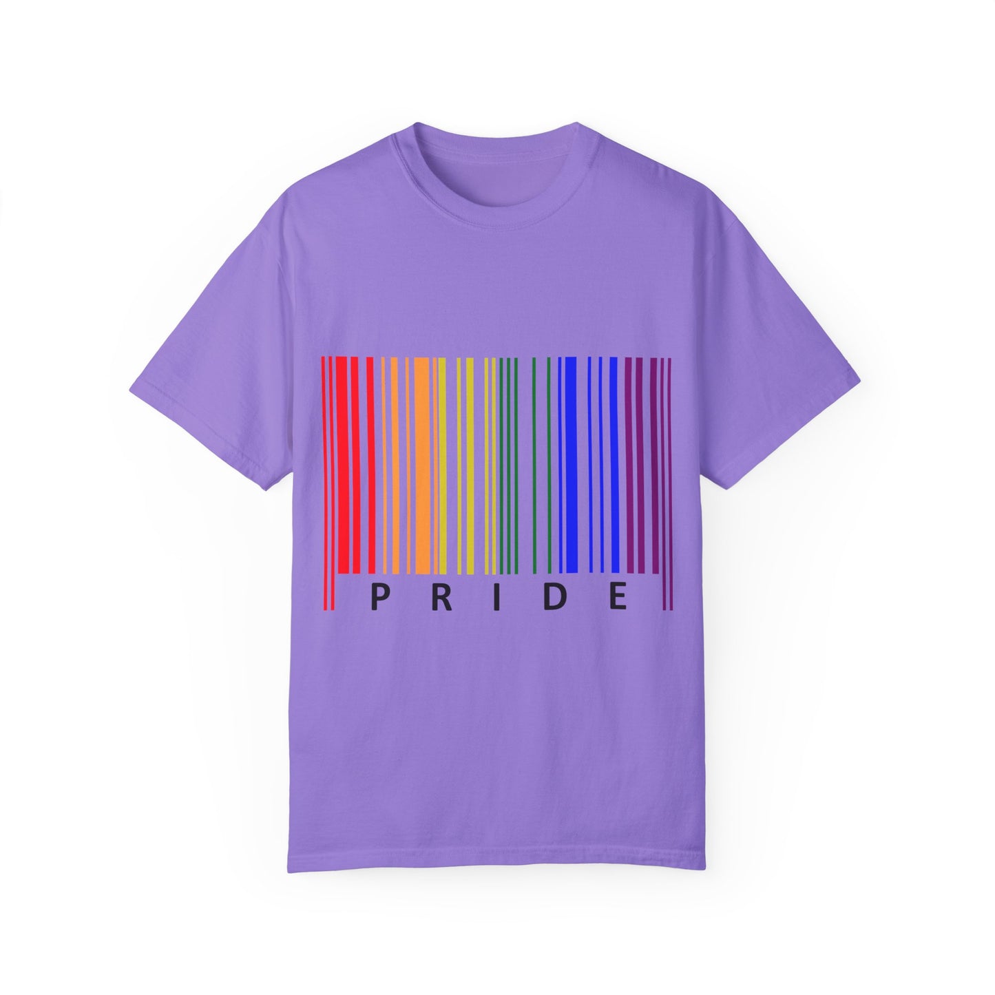 Pride Barcode Unisex Garment-Dyed T-shirt