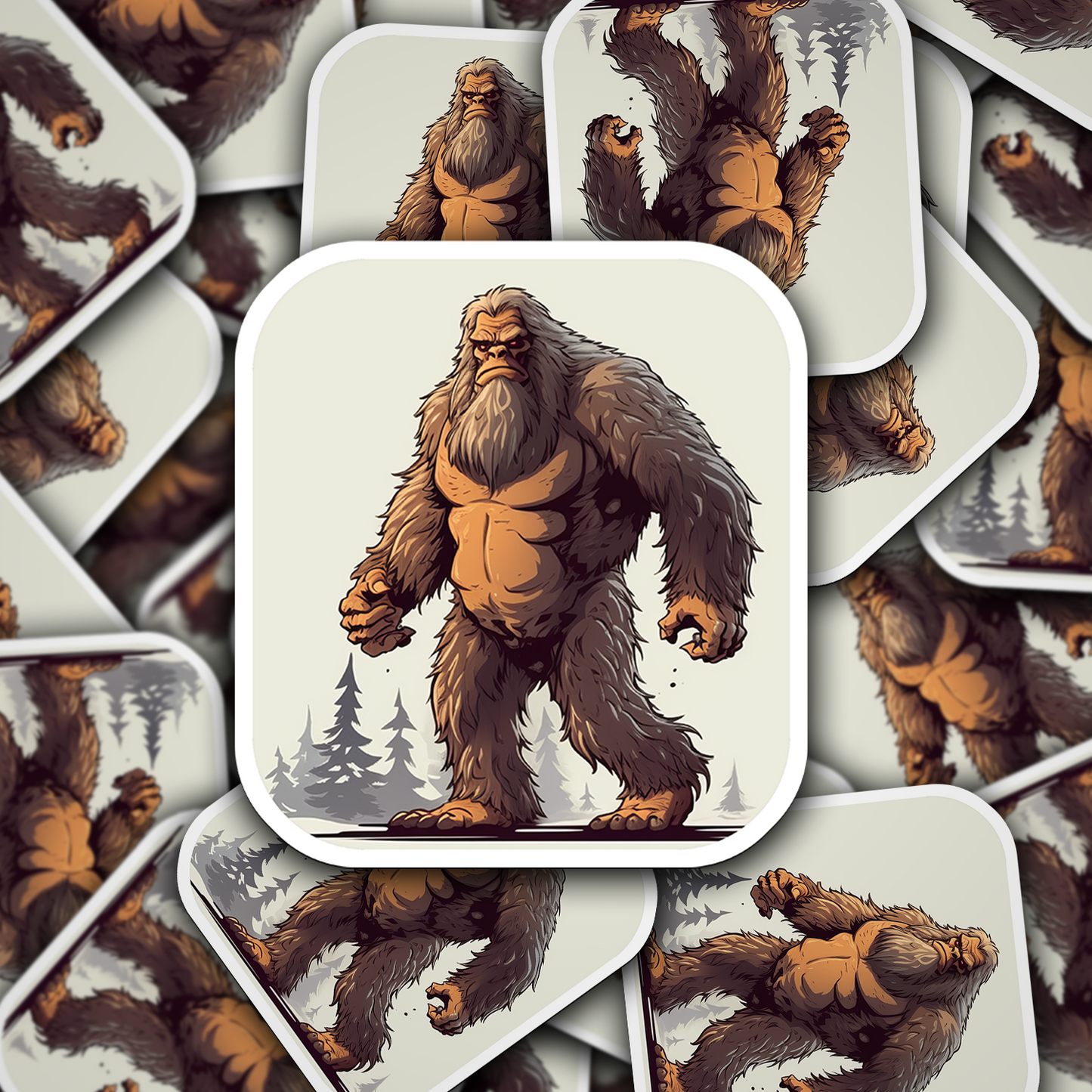 Adorable Bigfoot Vinyl Sticker - Add a Touch of Cryptid Charm!