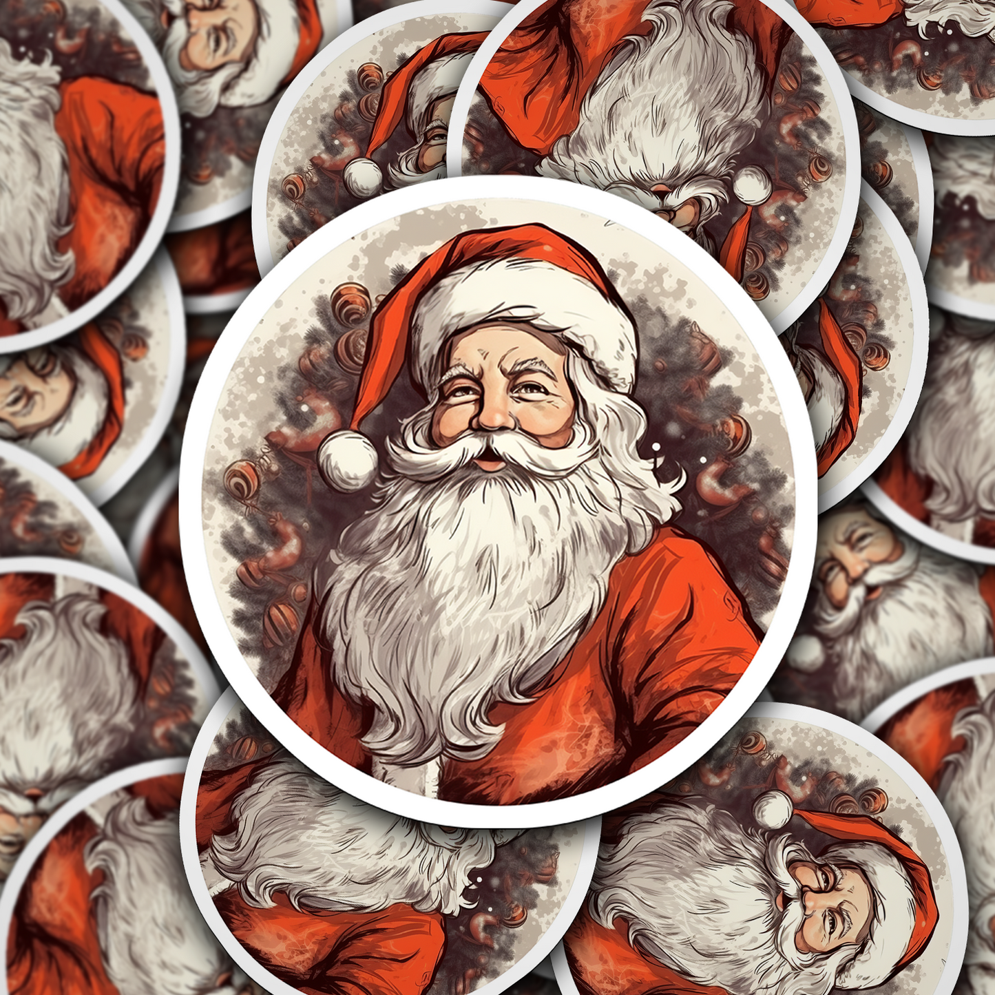 Santa Claus Vinyl Sticker - Bring the Magic of Christmas Anywhere