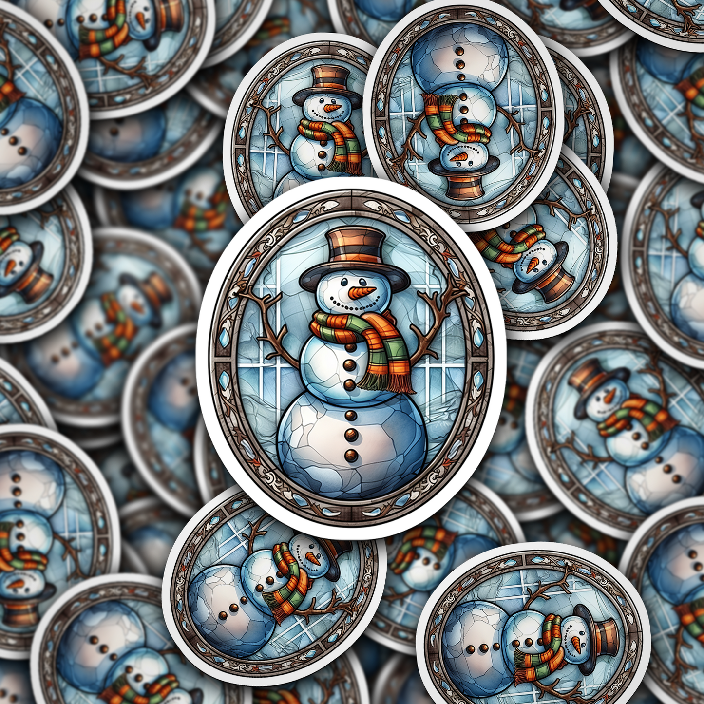 Snowman Vinyl Sticker - Add a Frosty Friend to Your Life