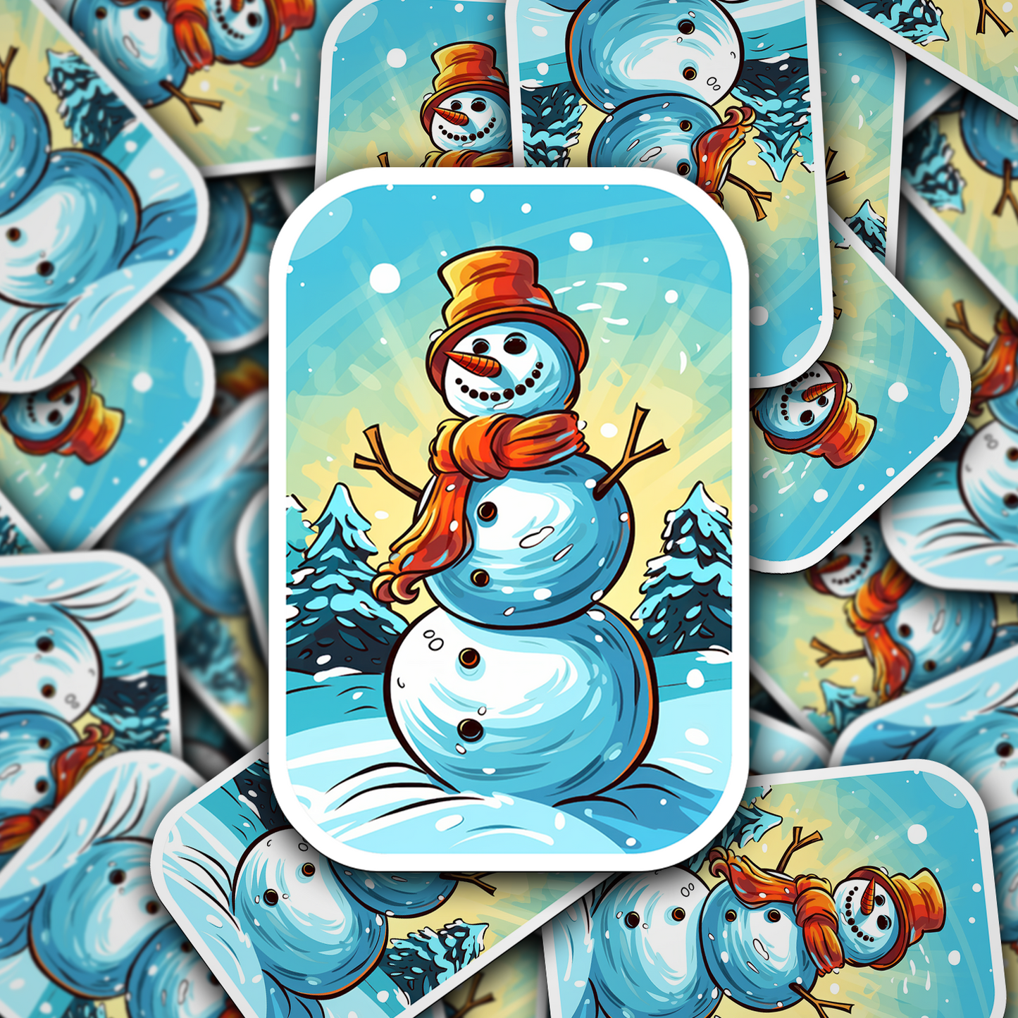 Snowman Vinyl Sticker - Add a Frosty Friend to Your Life