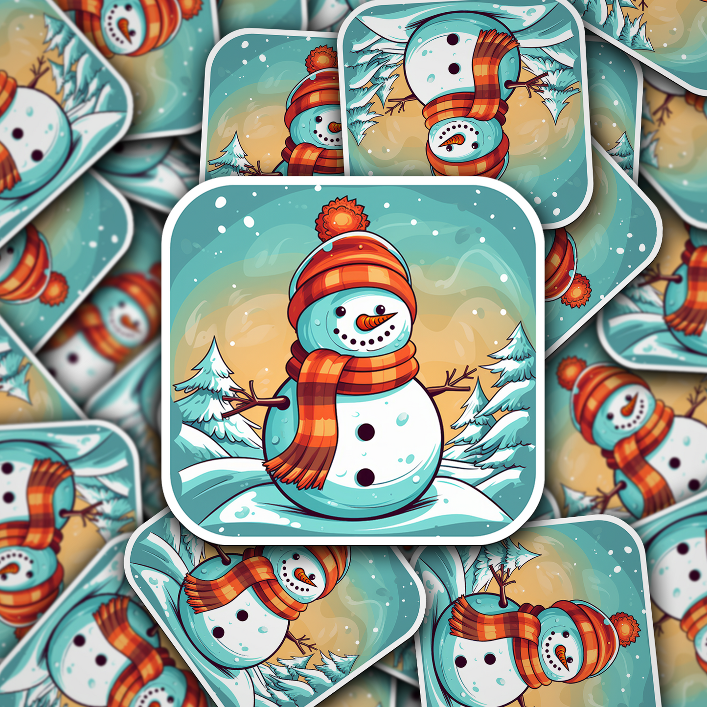 Snowman Vinyl Sticker - Add a Frosty Friend to Your Life