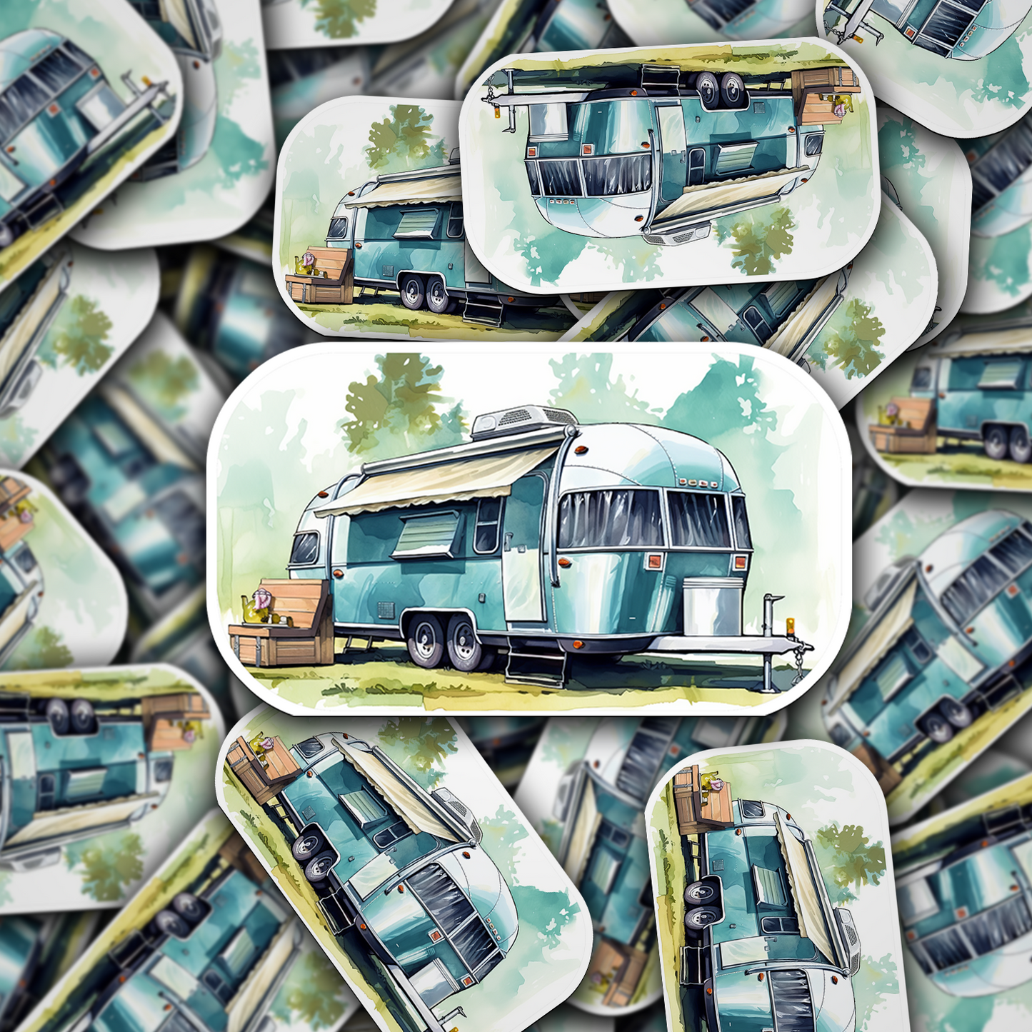 Airstream Trailer Vinyl Sticker - Wanderlust on Wheels