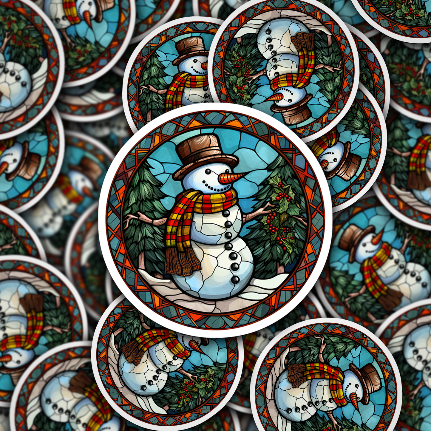 Snowman Vinyl Sticker - Add a Frosty Friend to Your Life