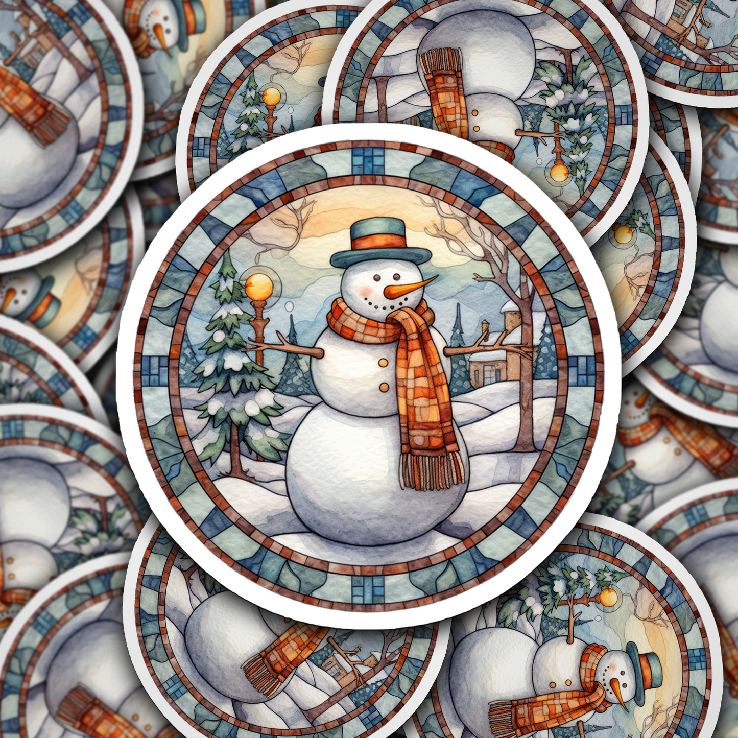 Snowman Vinyl Sticker - Add a Frosty Friend to Your Life