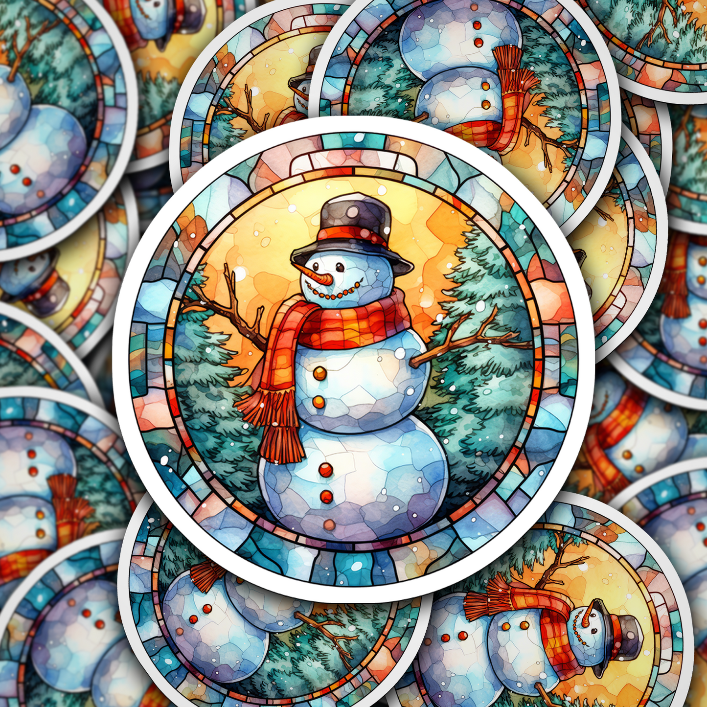 Snowman Vinyl Sticker - Add a Frosty Friend to Your Life